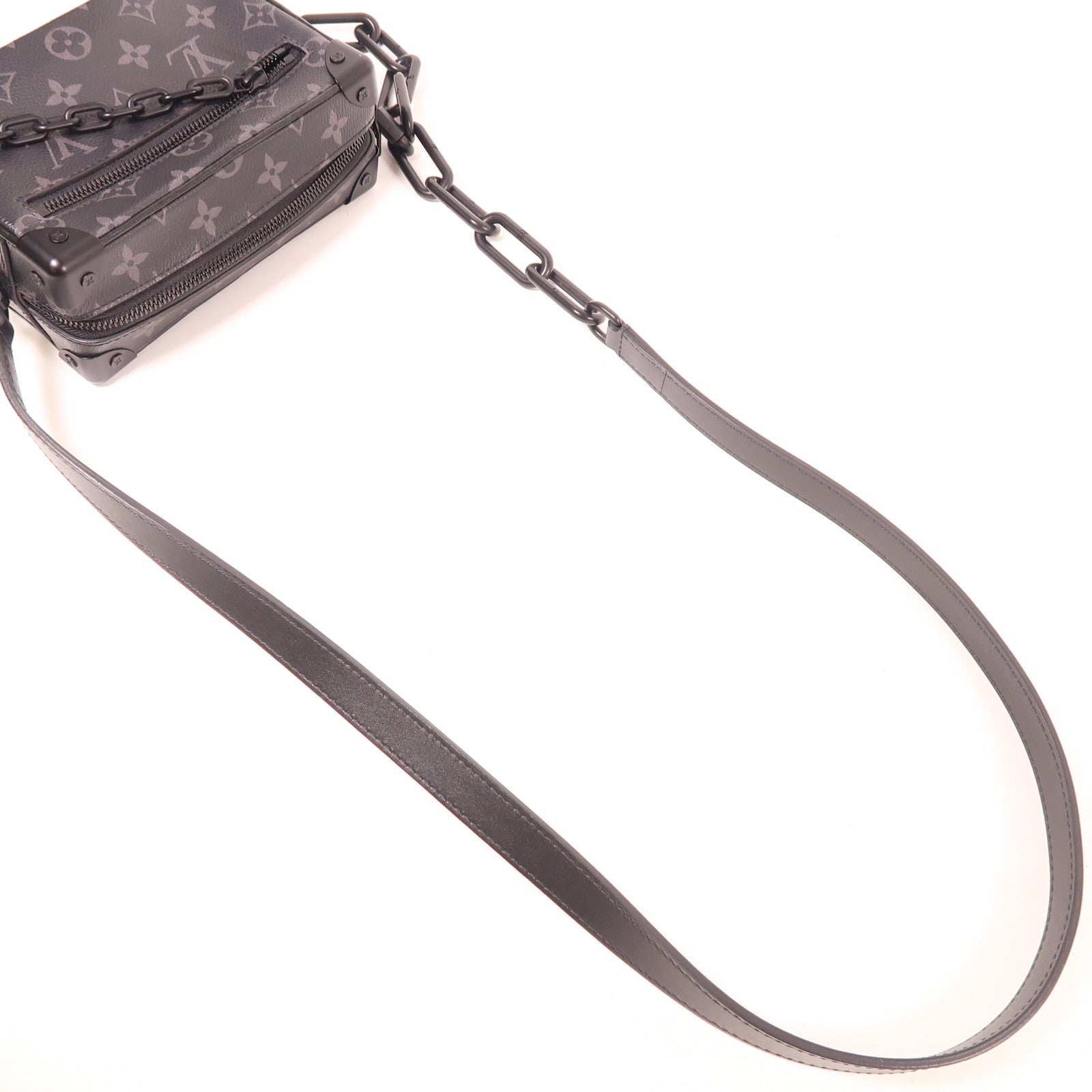 LOUIS VUITTON Monogram Eclipse Mini Soft Trunk肩背袋