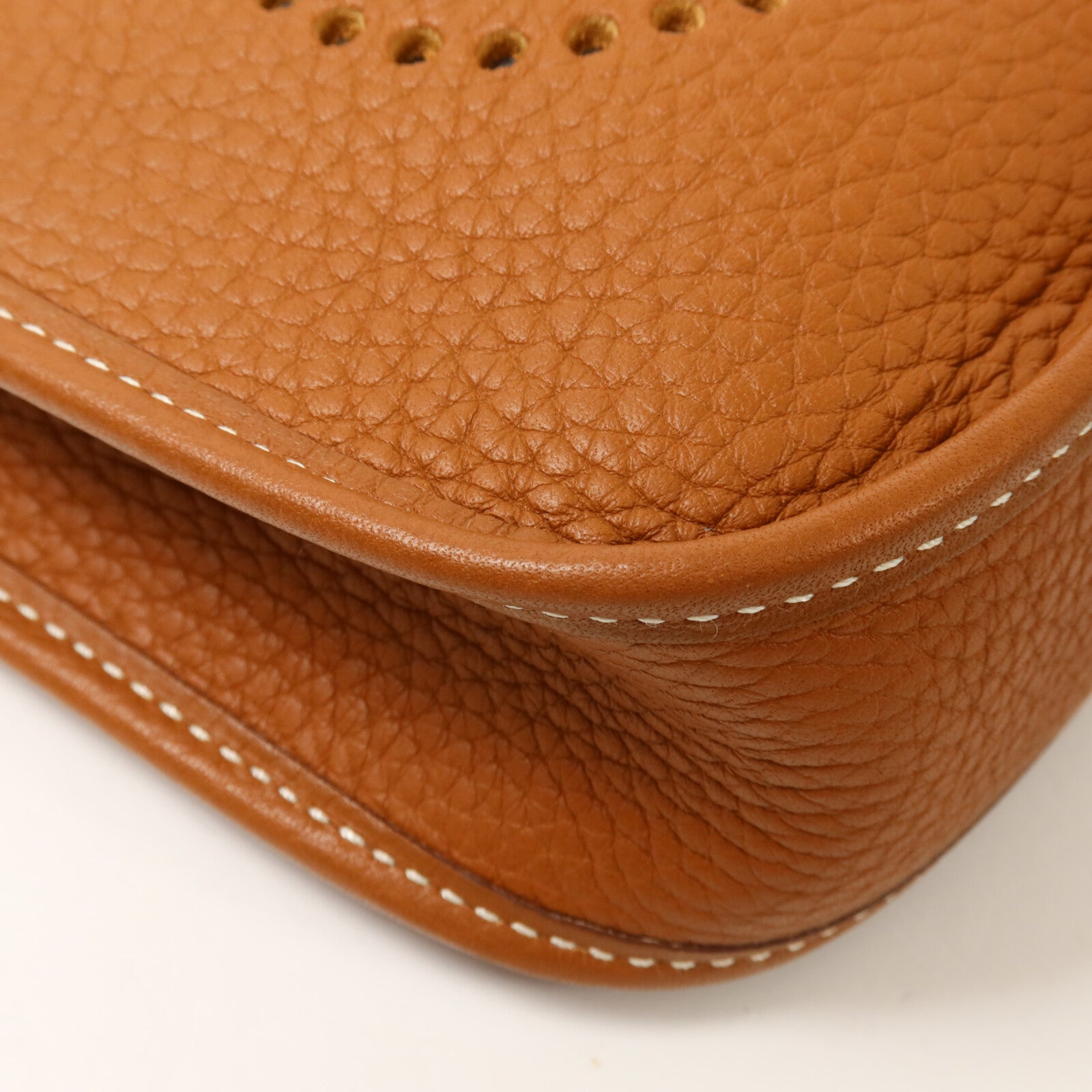 HERMES Clemence皮革Evelyne TPM肩背袋Gold