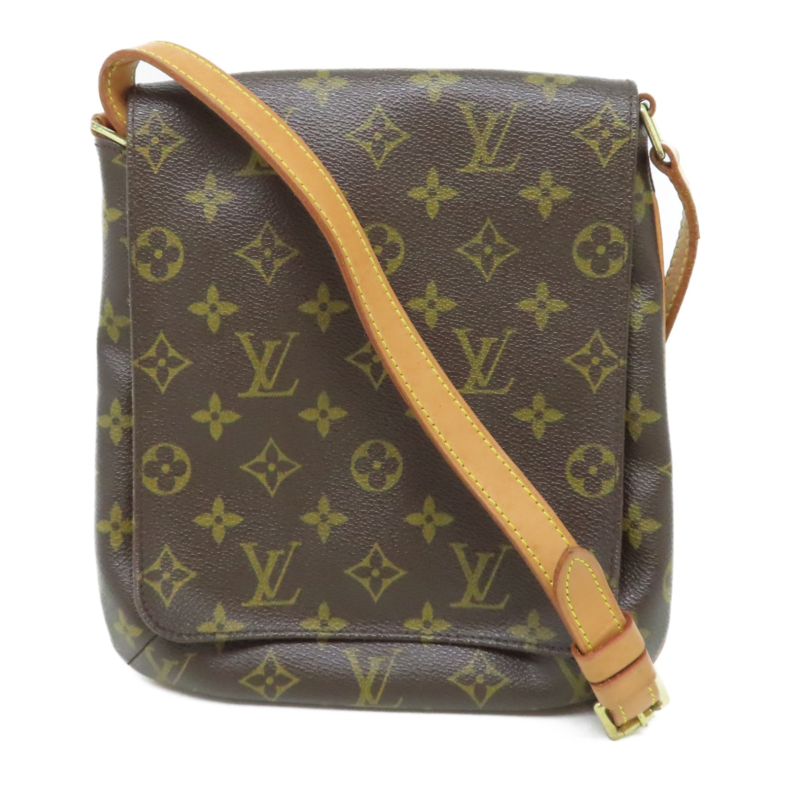 LOUIS VUITTON 【激減優惠】Monogram Musette Salsa Long金扣肩背袋啡色