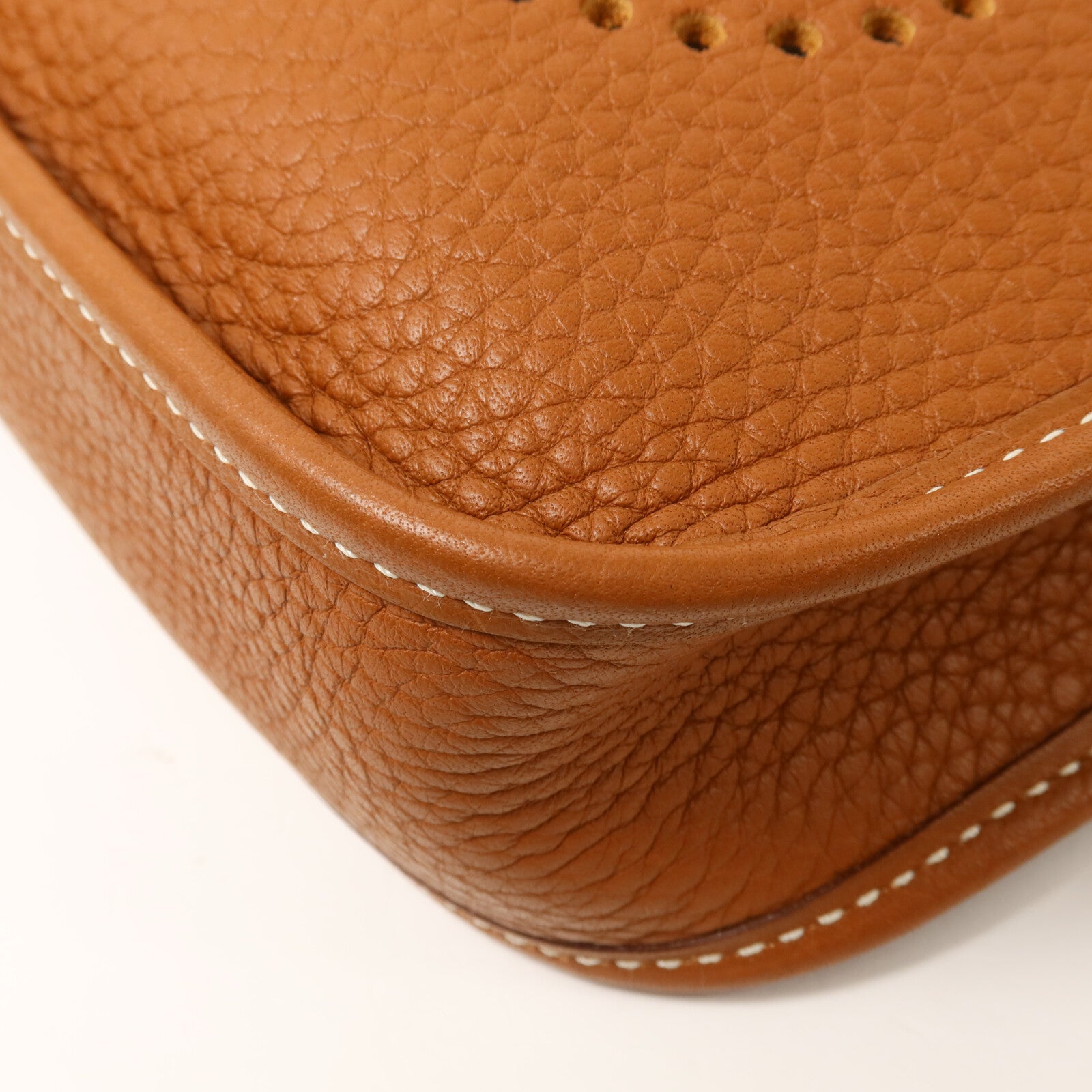 HERMES Clemence皮革Evelyne TPM肩背袋Gold