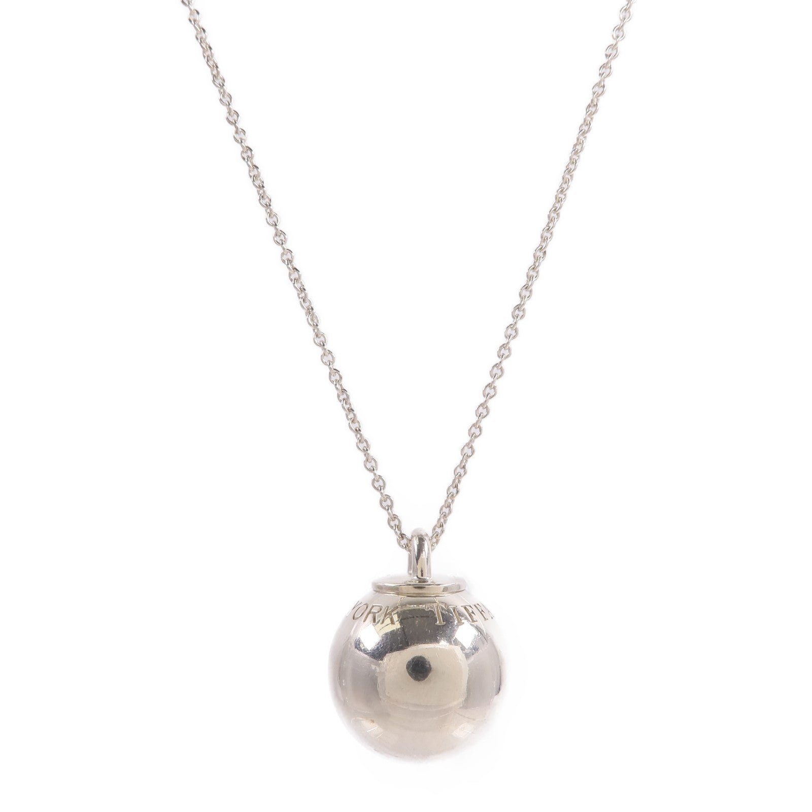 TIFFANY＆CO 925純銀Hardwear Ball Necklace項鍊