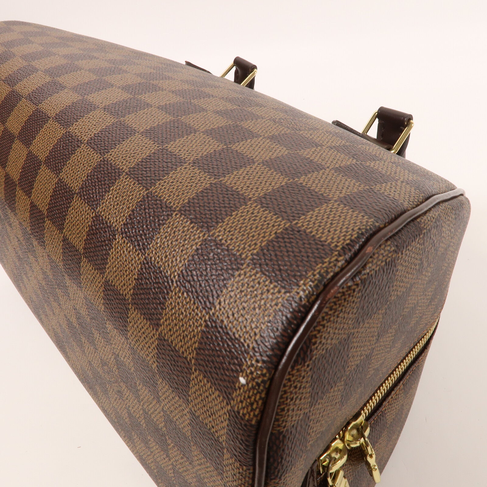 LOUIS VUITTON Damier Ribera MM金扣手挽袋