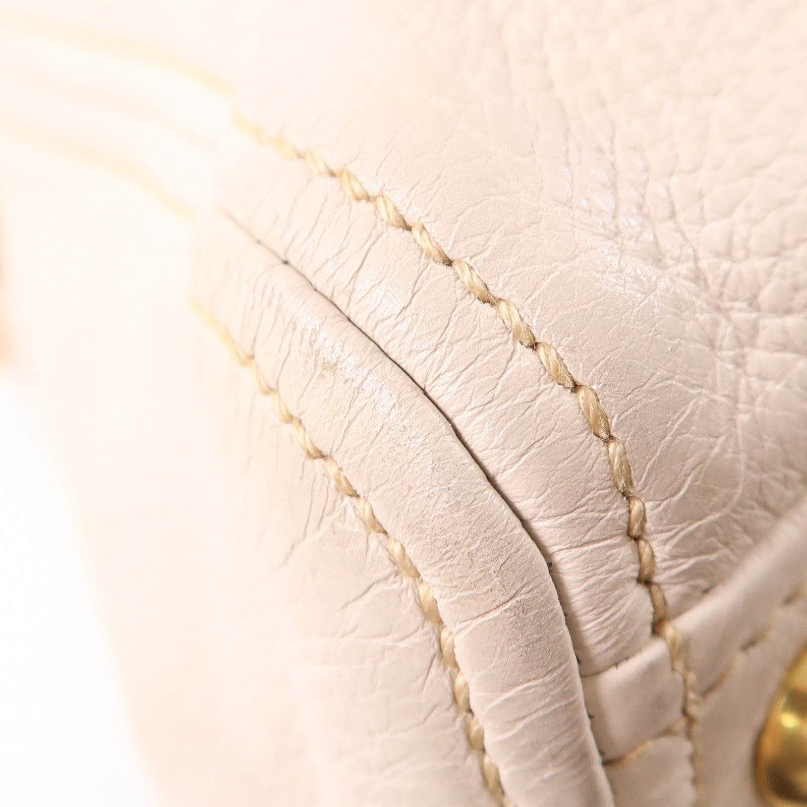 Miu Miu 牛皮皮革2 Way Shoulder金扣手挽肩背兩用袋