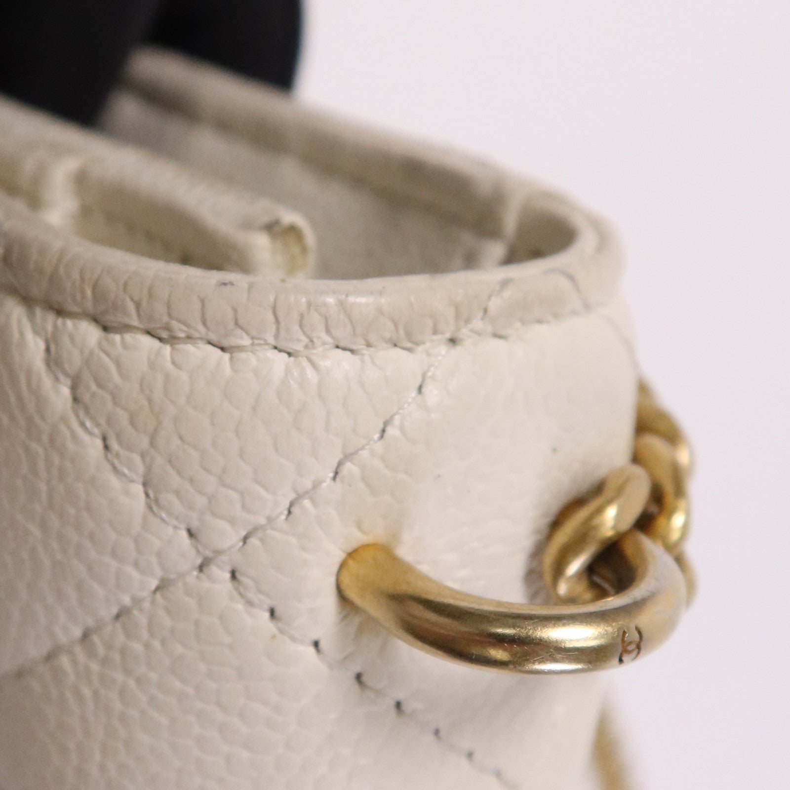 CHANEL 牛皮皮革WOC Wallet On Chain金扣鏈帶肩背袋