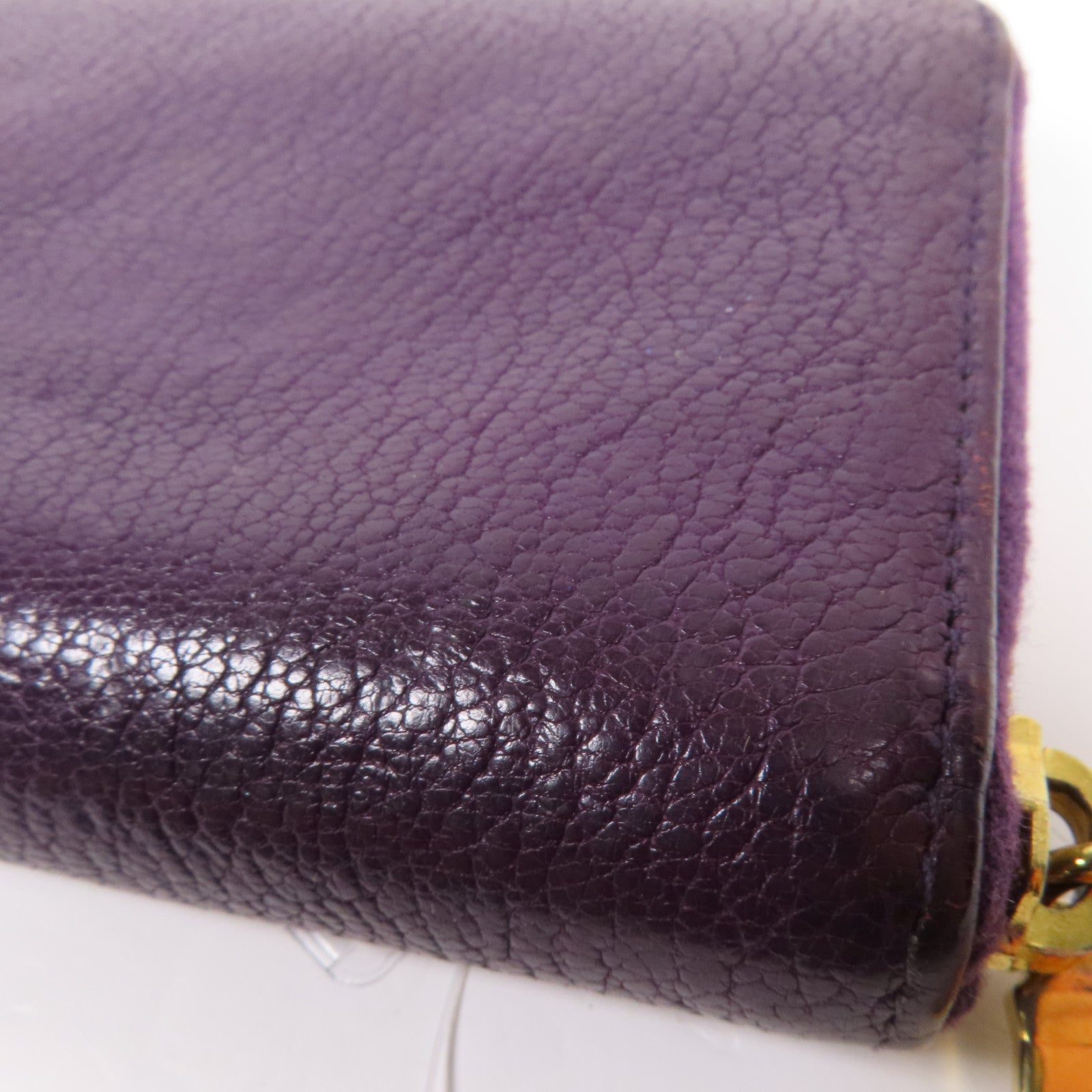 Miu Miu 牛皮皮革Long Wallet金扣長錢包