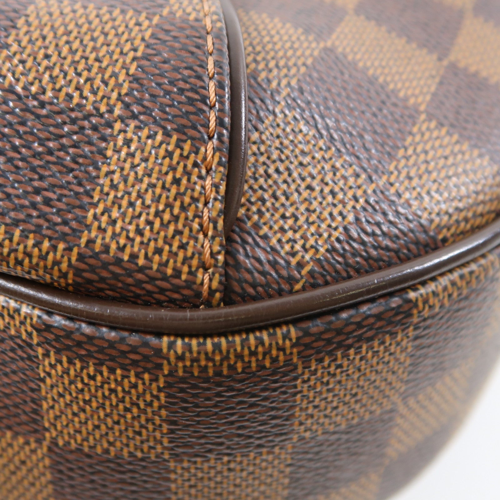 LOUIS VUITTON Damier Ebene Thames PM金扣肩背袋啡色