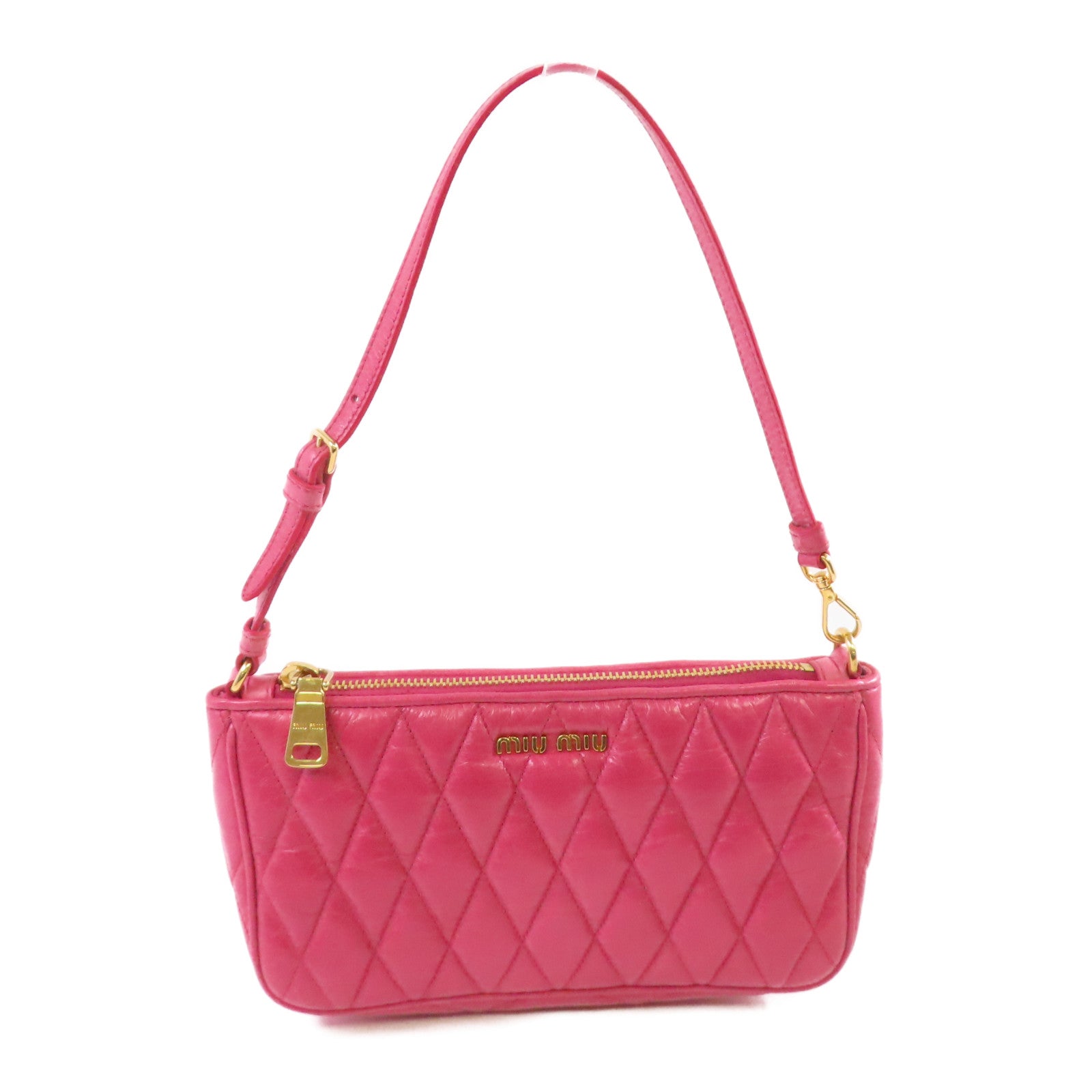 Miu Miu 牛皮皮革Hand Bag金扣手挽袋