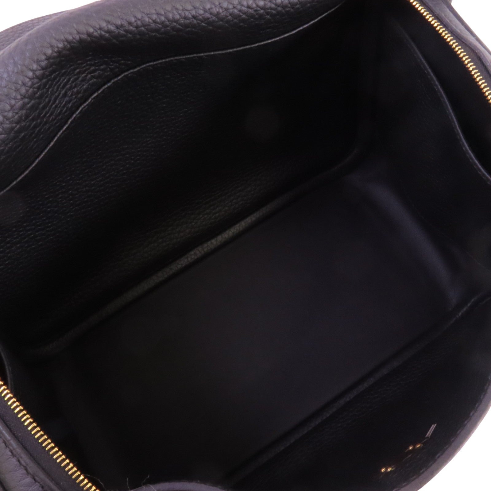 HERMES Clemence皮革Lindy 26金扣肩背袋