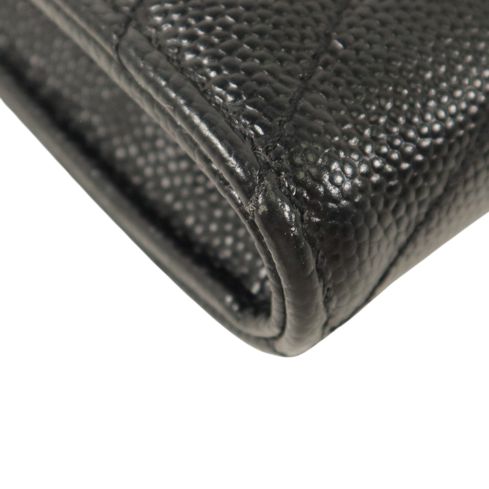 SAINT LAURENT 牛皮Cassandre Matelasse Long Wallet金扣長錢包