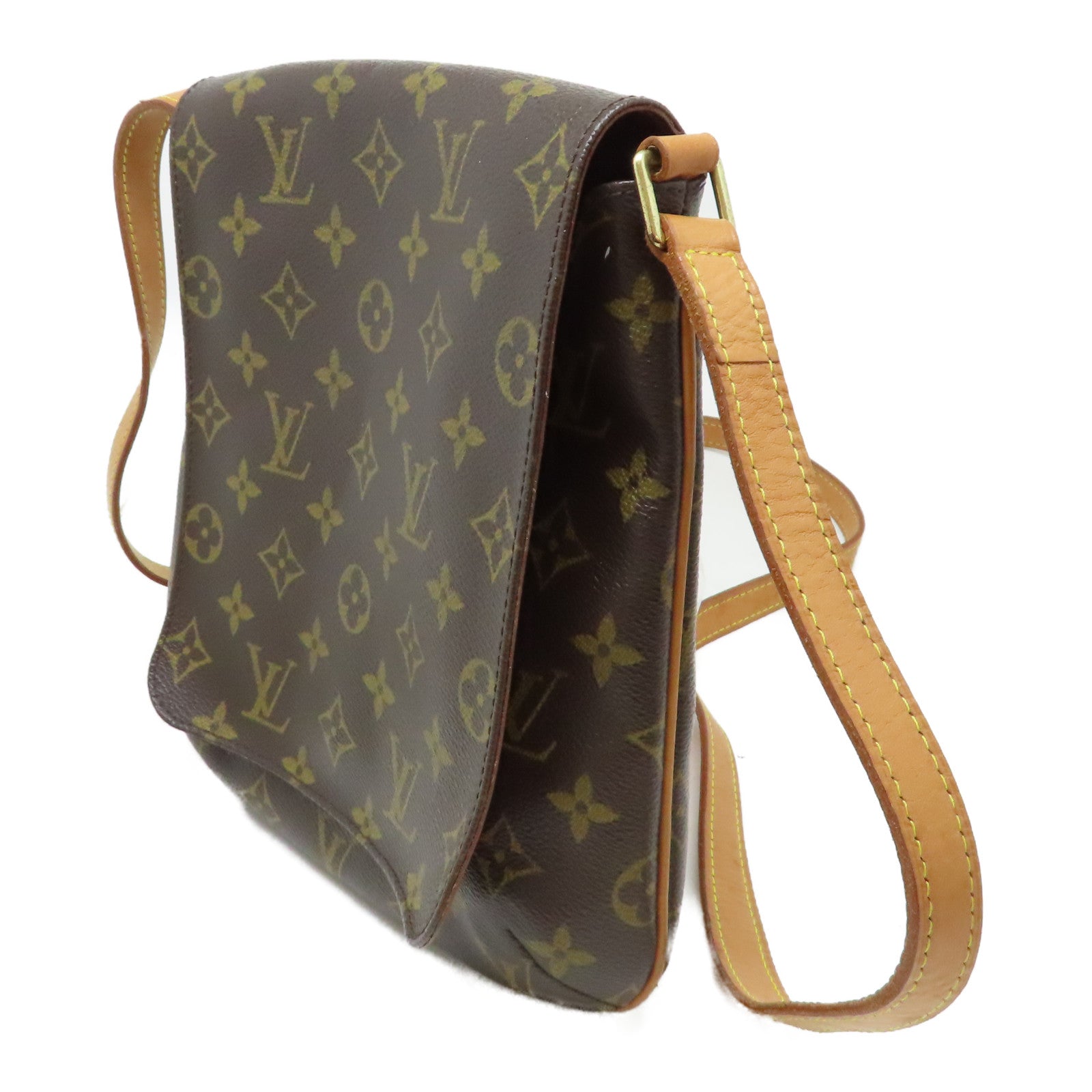 LOUIS VUITTON 【激減優惠】Monogram Musette Salsa Long金扣肩背袋啡色