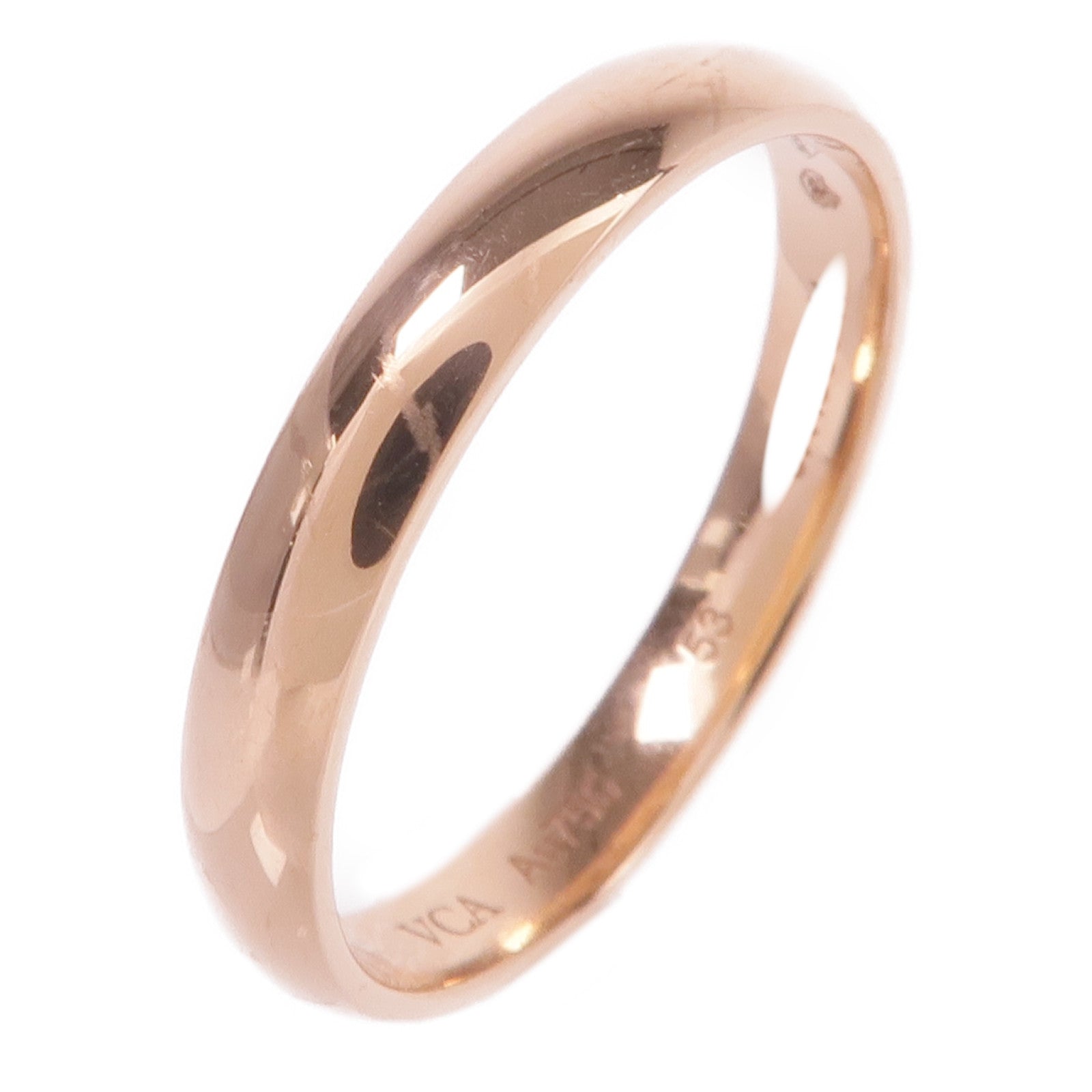 Van Cleef & Arpels 18K玫瑰金Ring戒指VCA#53/US#6.5