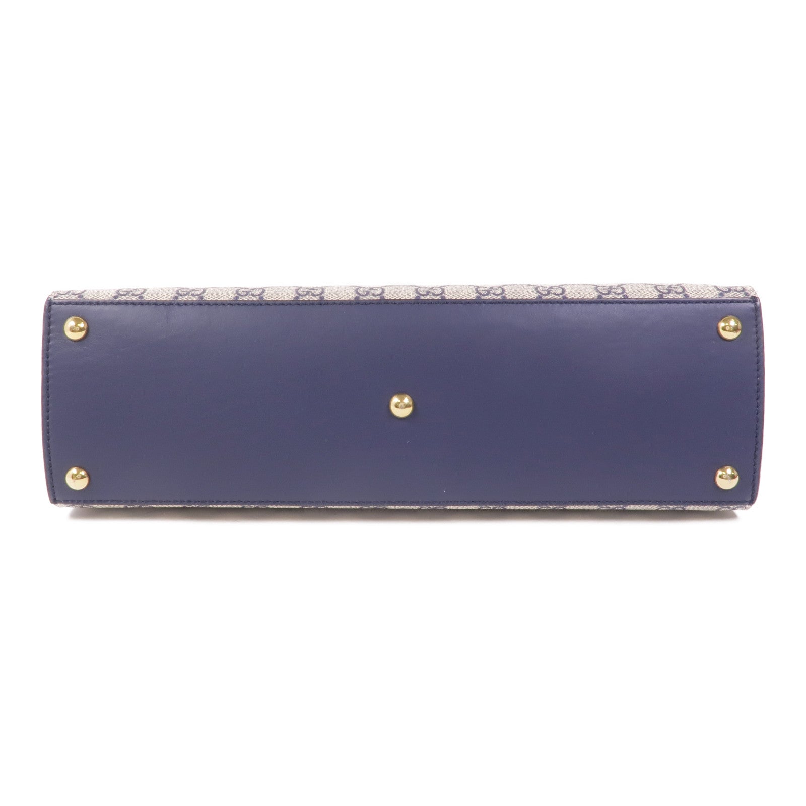 GUCCI 塗層帆布/皮革2 Way Shoulder金扣手挽肩背兩用袋