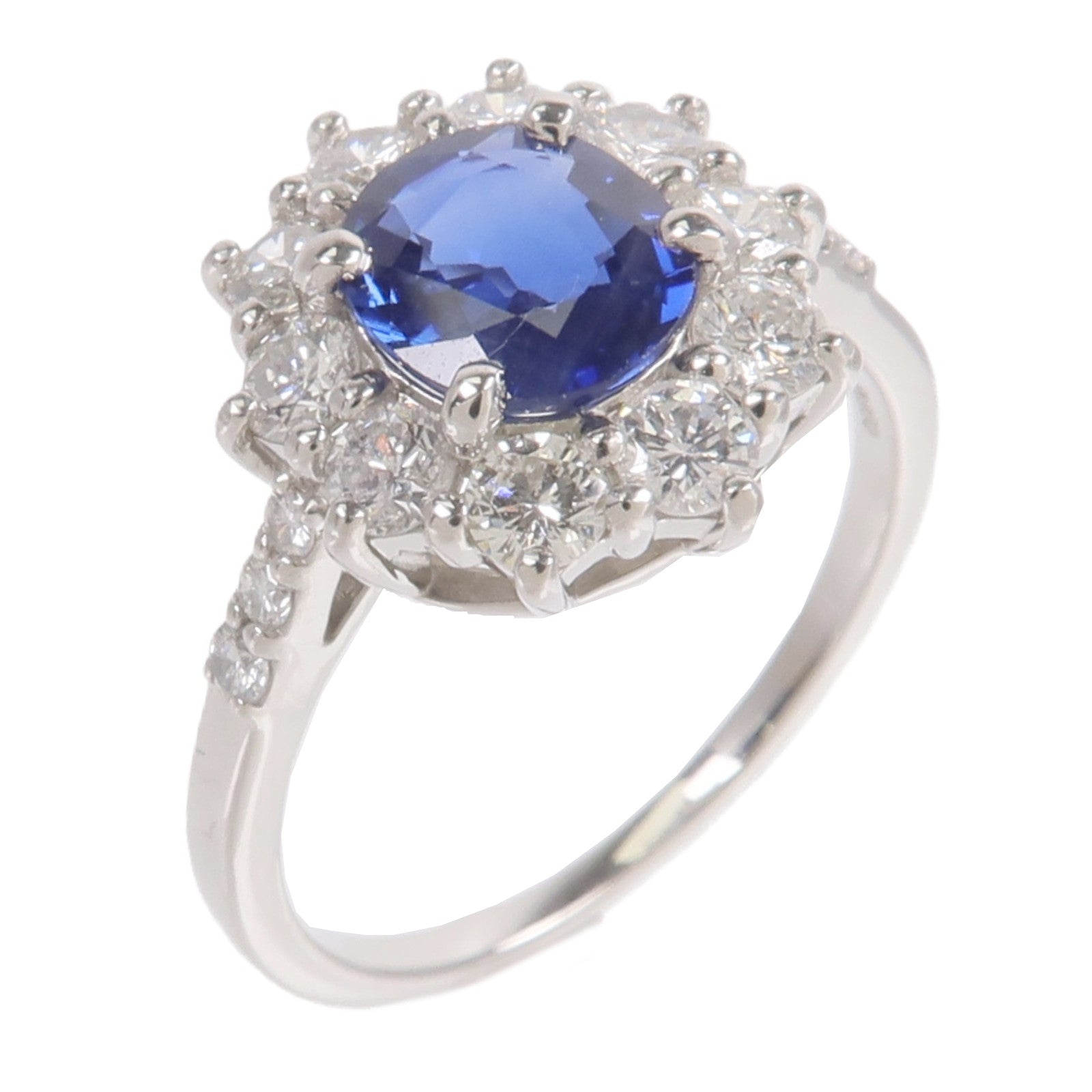 JEWELRY PT950鉑金Sapphire Diamond Ring藍寶石鑽石戒指