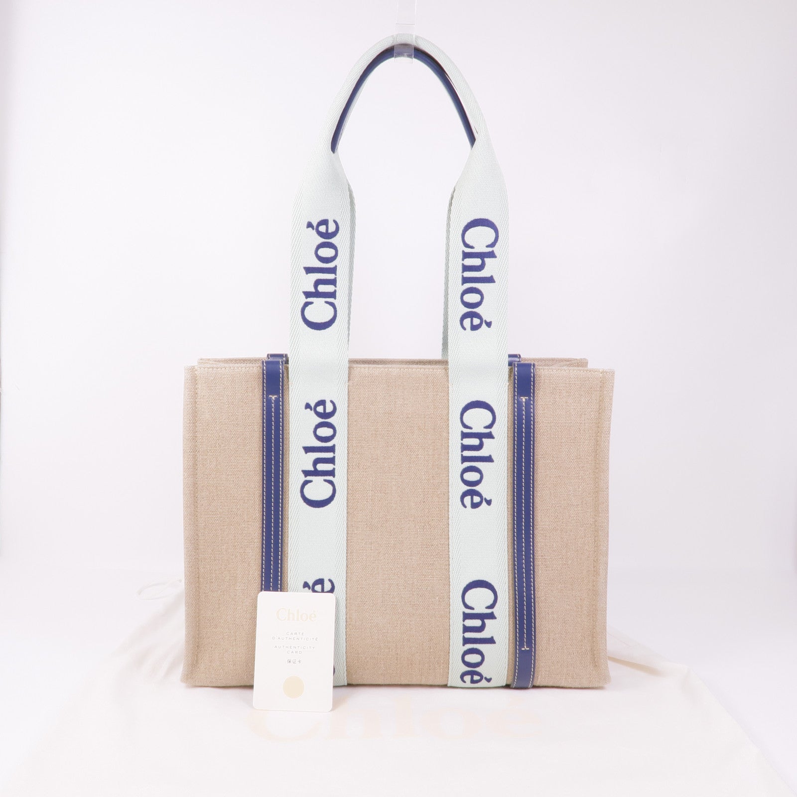 Chloe 帆布Woody Tote Bag Medium肩背袋/手挽袋