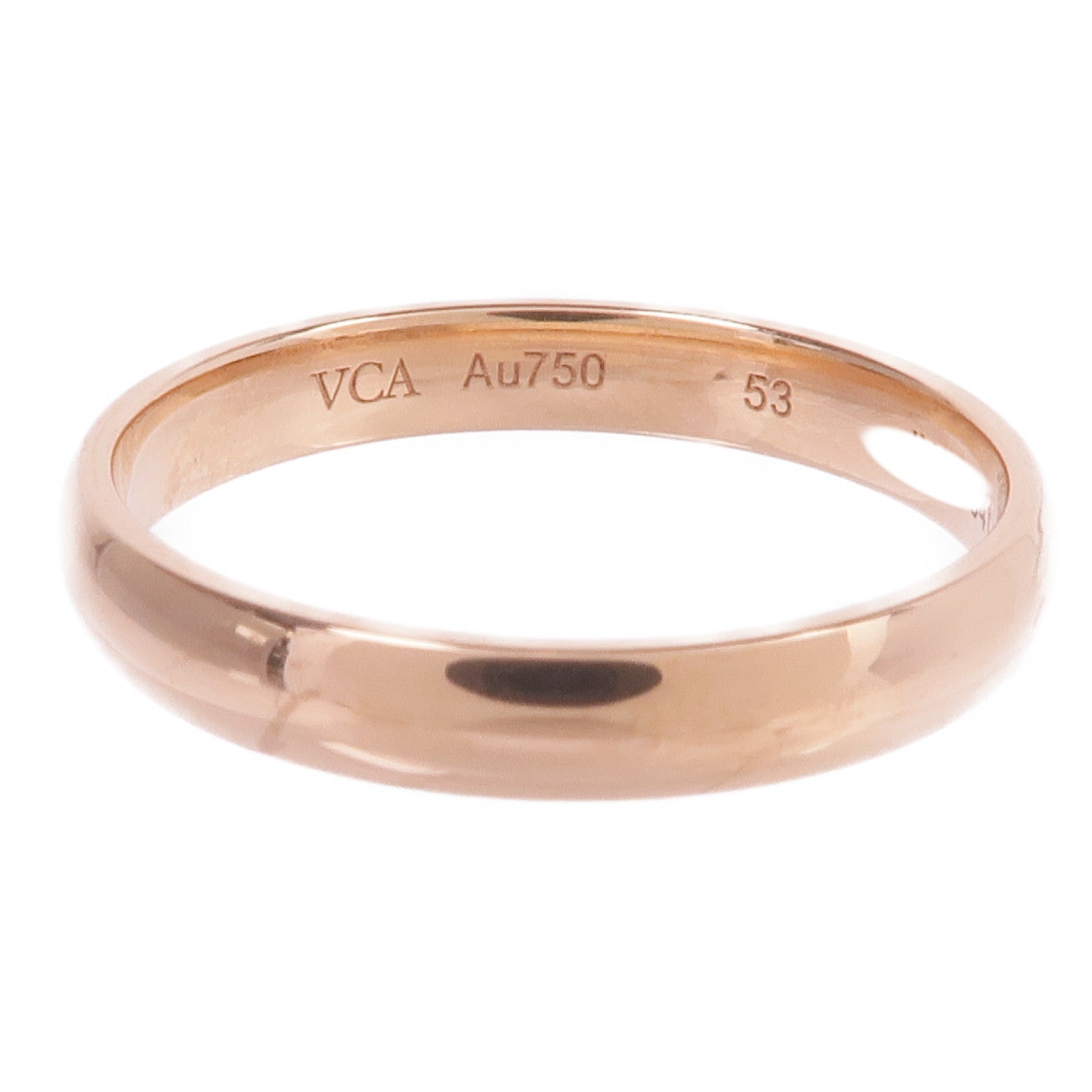 Van Cleef & Arpels 18K玫瑰金Ring戒指VCA#53/US#6.5