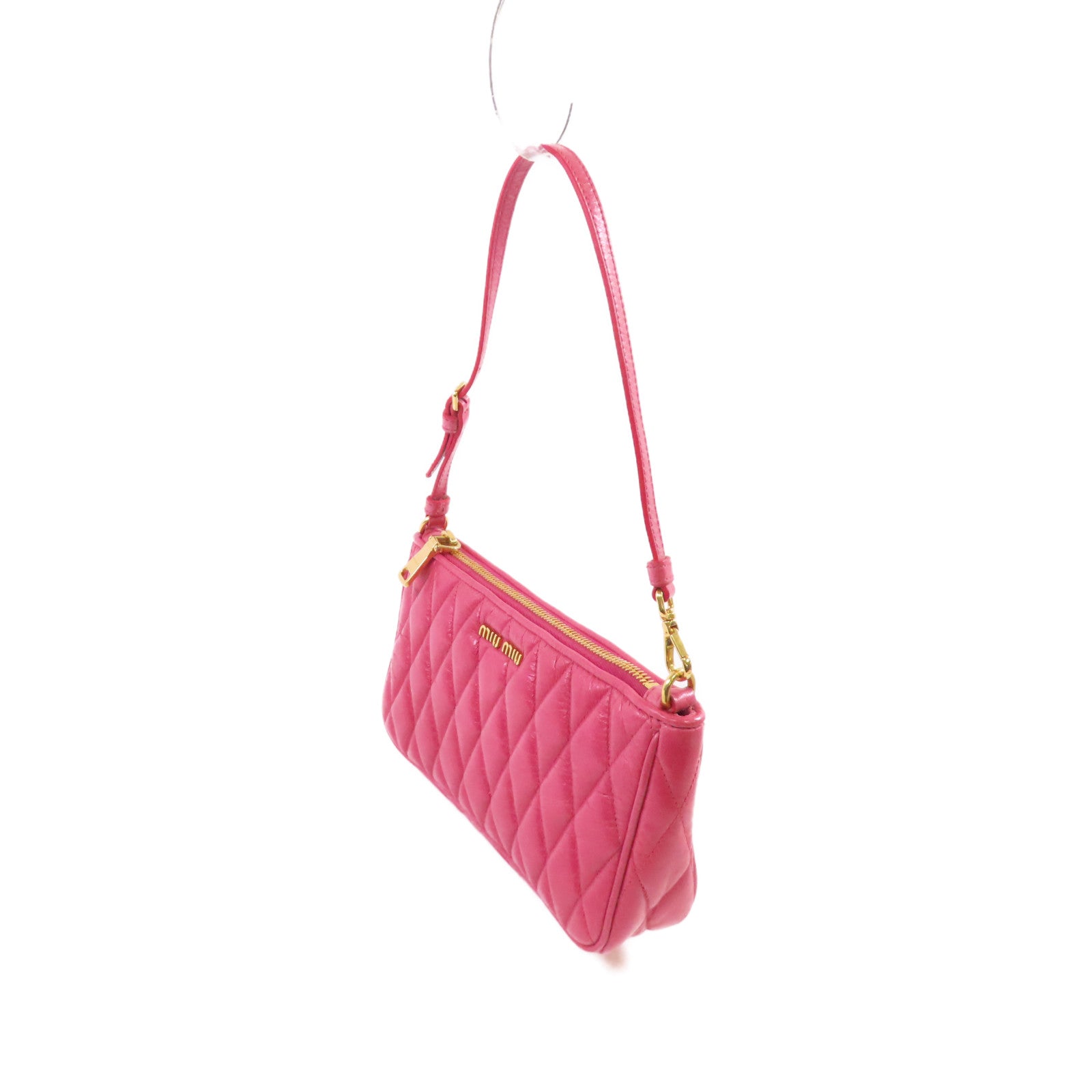 Miu Miu 牛皮皮革Hand Bag金扣手挽袋