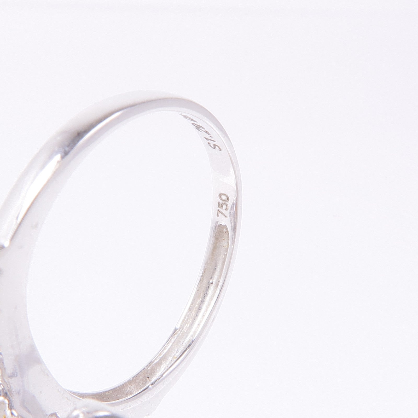 JEWELRY 18K白金Sapphire Diamond Ring藍寶石/鑽石戒指US#5.75