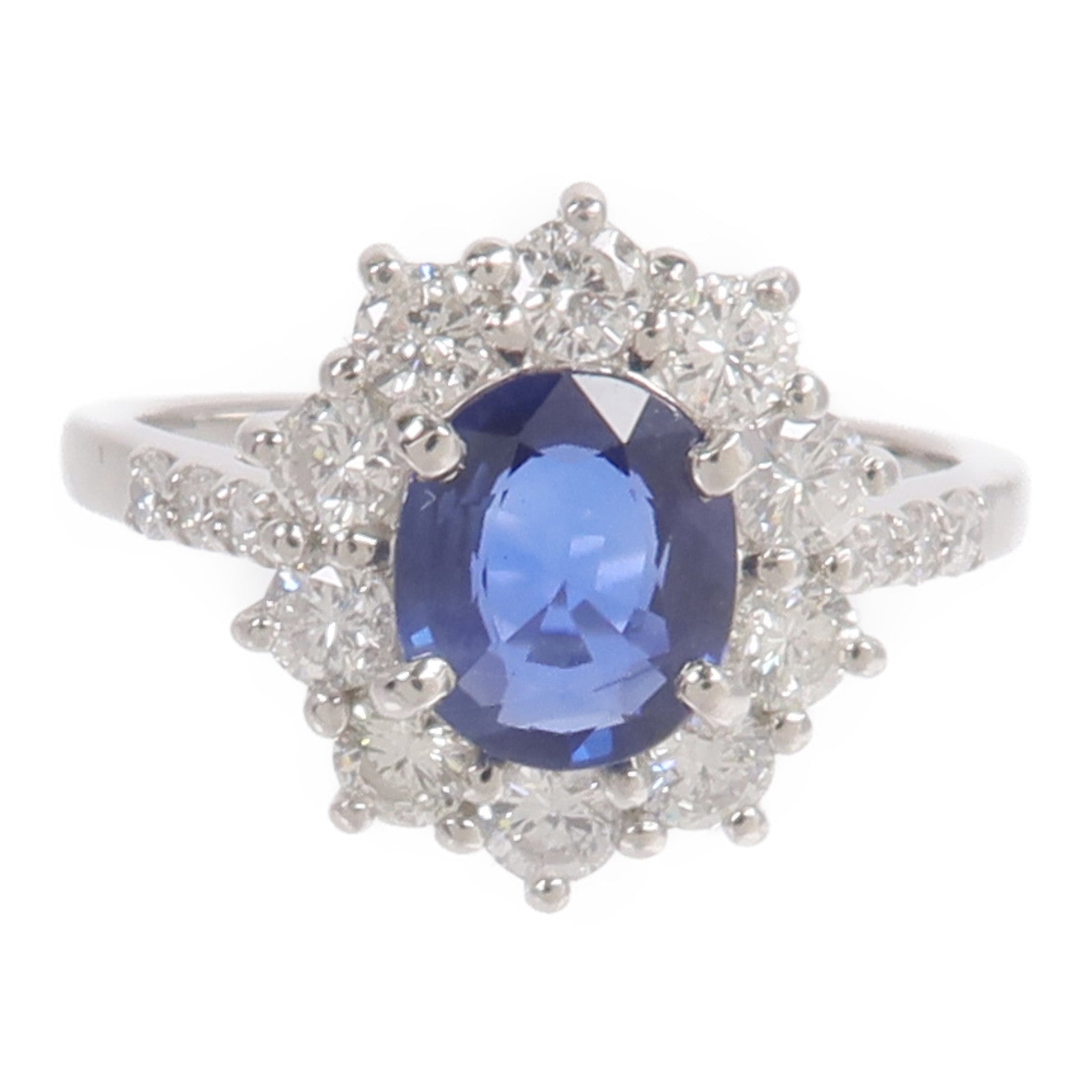 JEWELRY PT950鉑金Sapphire Diamond Ring藍寶石鑽石戒指