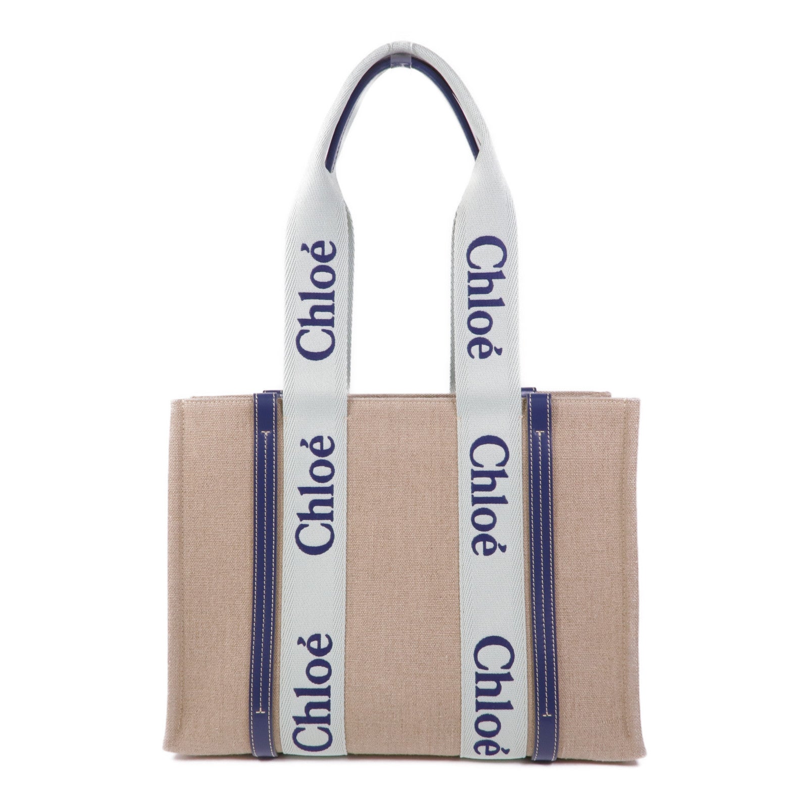 Chloe 帆布Woody Tote Bag Medium肩背袋/手挽袋