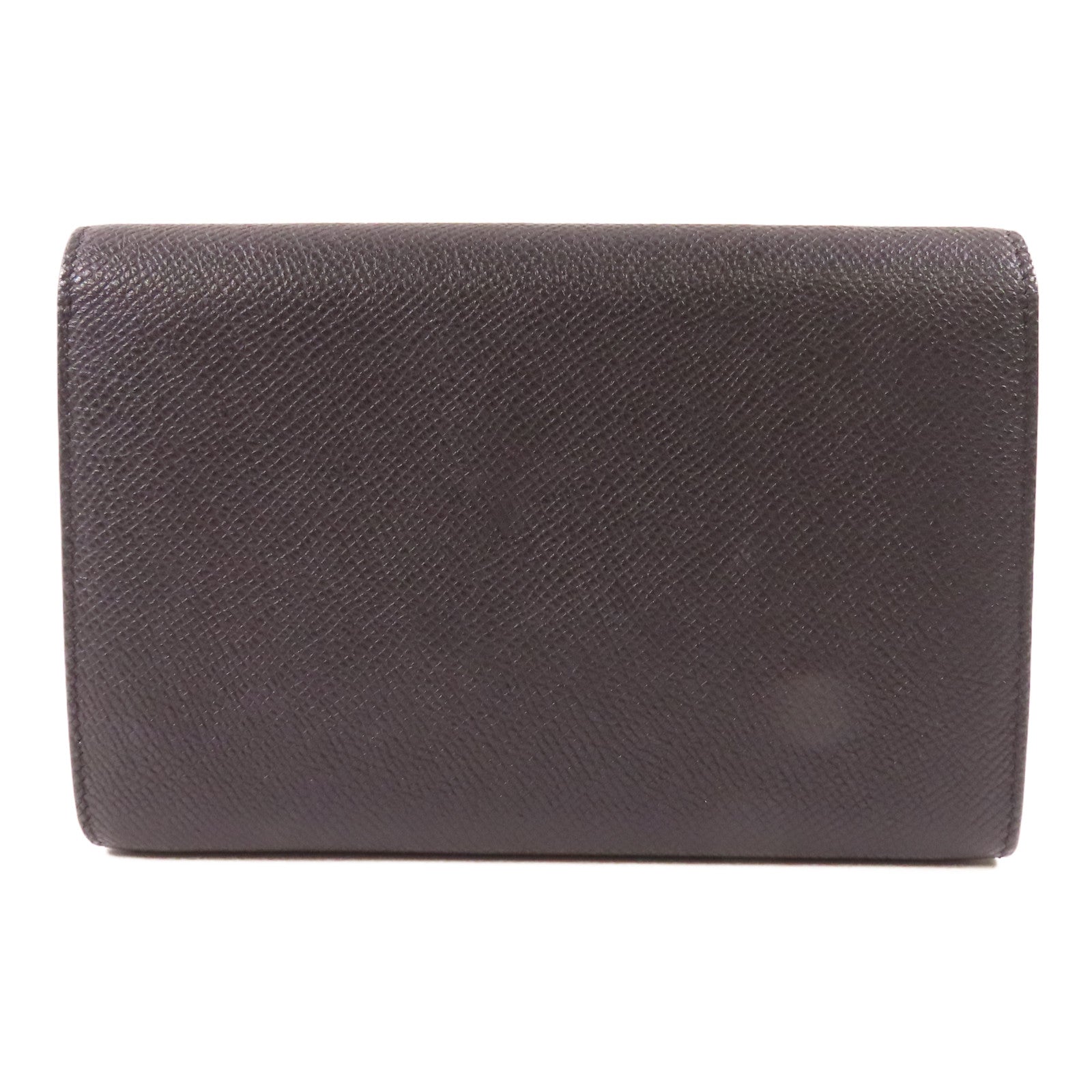 CELINE 牛皮皮革Trotteur Wallet銀扣錢包黑色