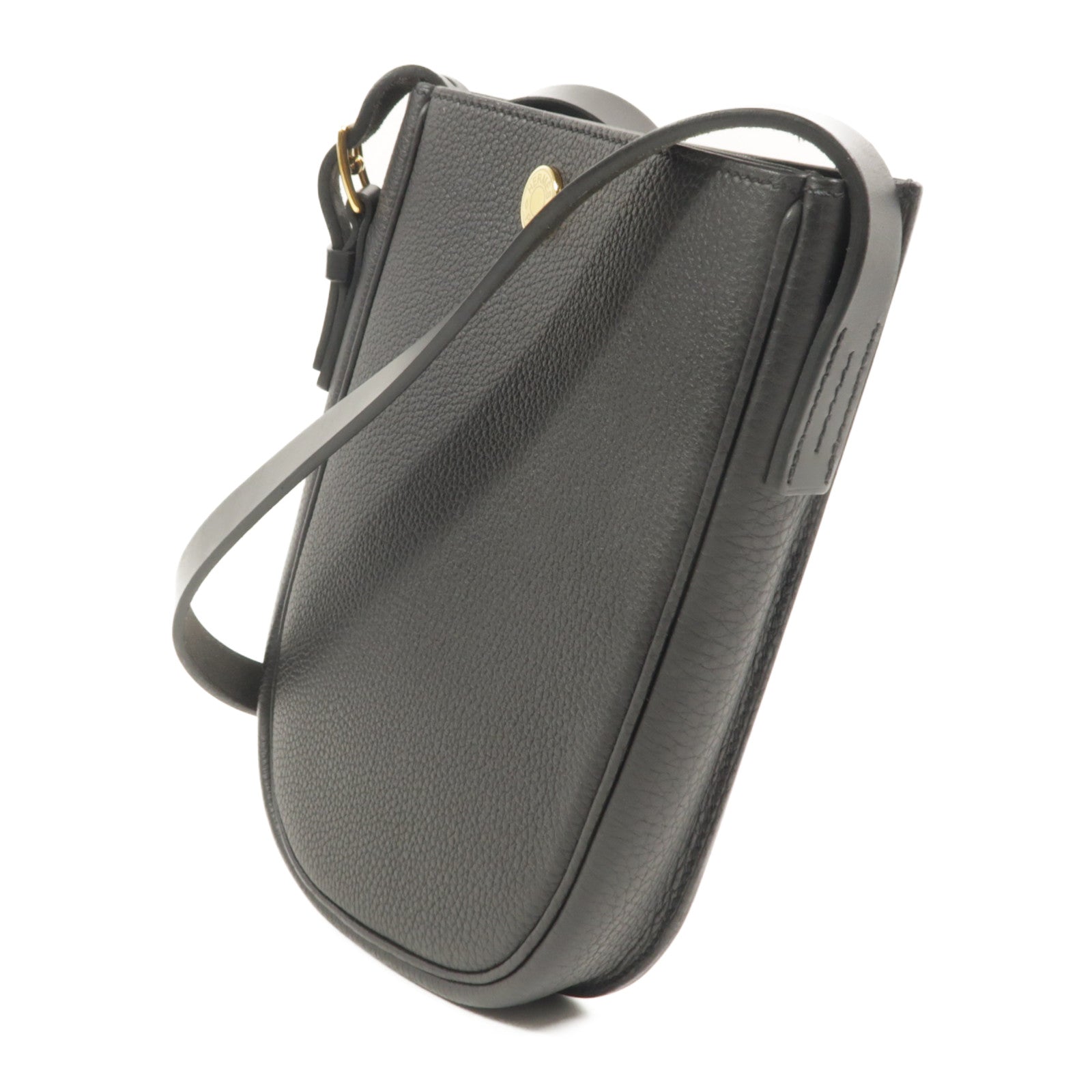 HERMES Togo皮革Perspective Cavaliere 21肩背袋Noir