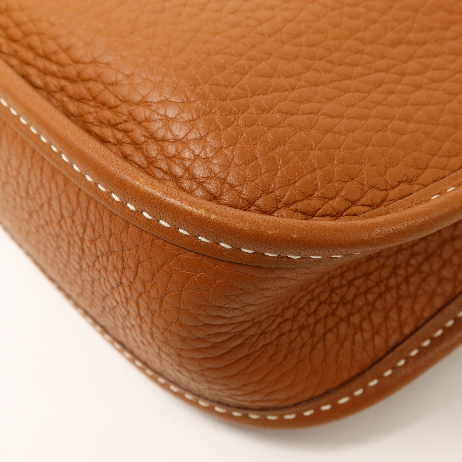 HERMES Clemence皮革Evelyne TPM肩背袋Gold