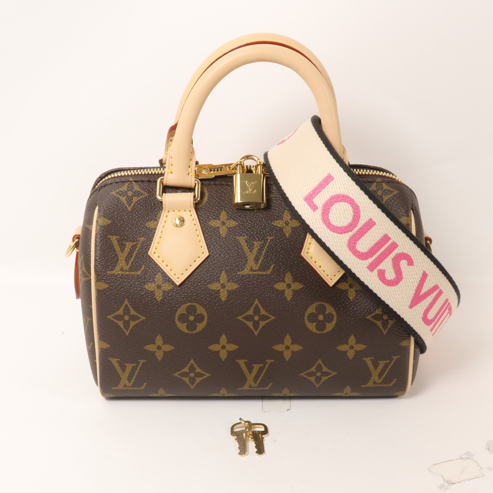 LOUIS VUITTON Monogram Speedy Bandouliere 20手挽肩背兩用袋
