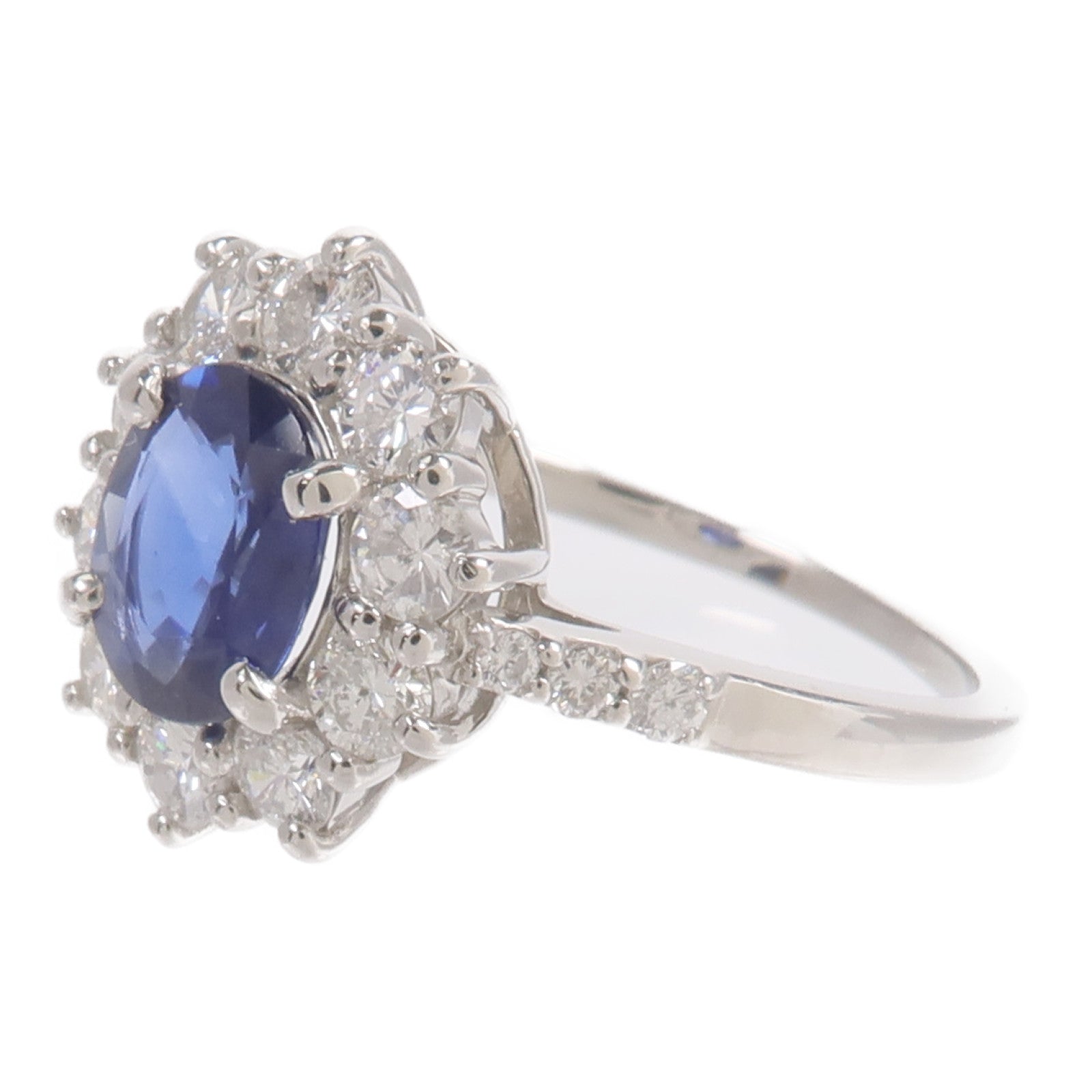 JEWELRY PT950鉑金Sapphire Diamond Ring藍寶石鑽石戒指