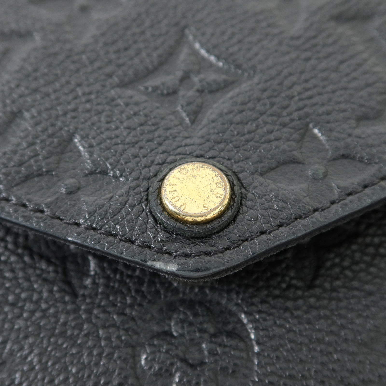 LOUIS VUITTON Monogram Empreinte Felicie Pochette 金扣鏈帶肩背袋