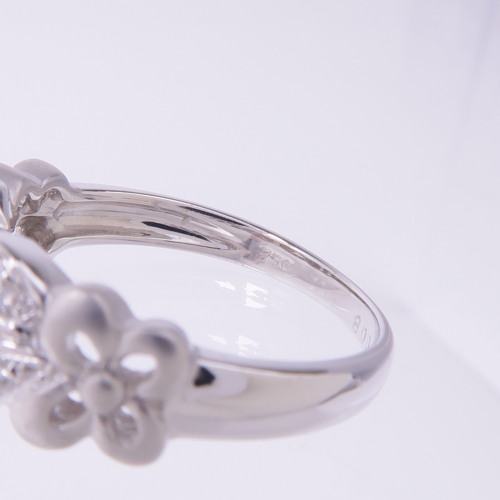 JEWELRY 【激減優惠】18K白金Pearl Diamond Ring珍珠/鑽石戒指US#5.5