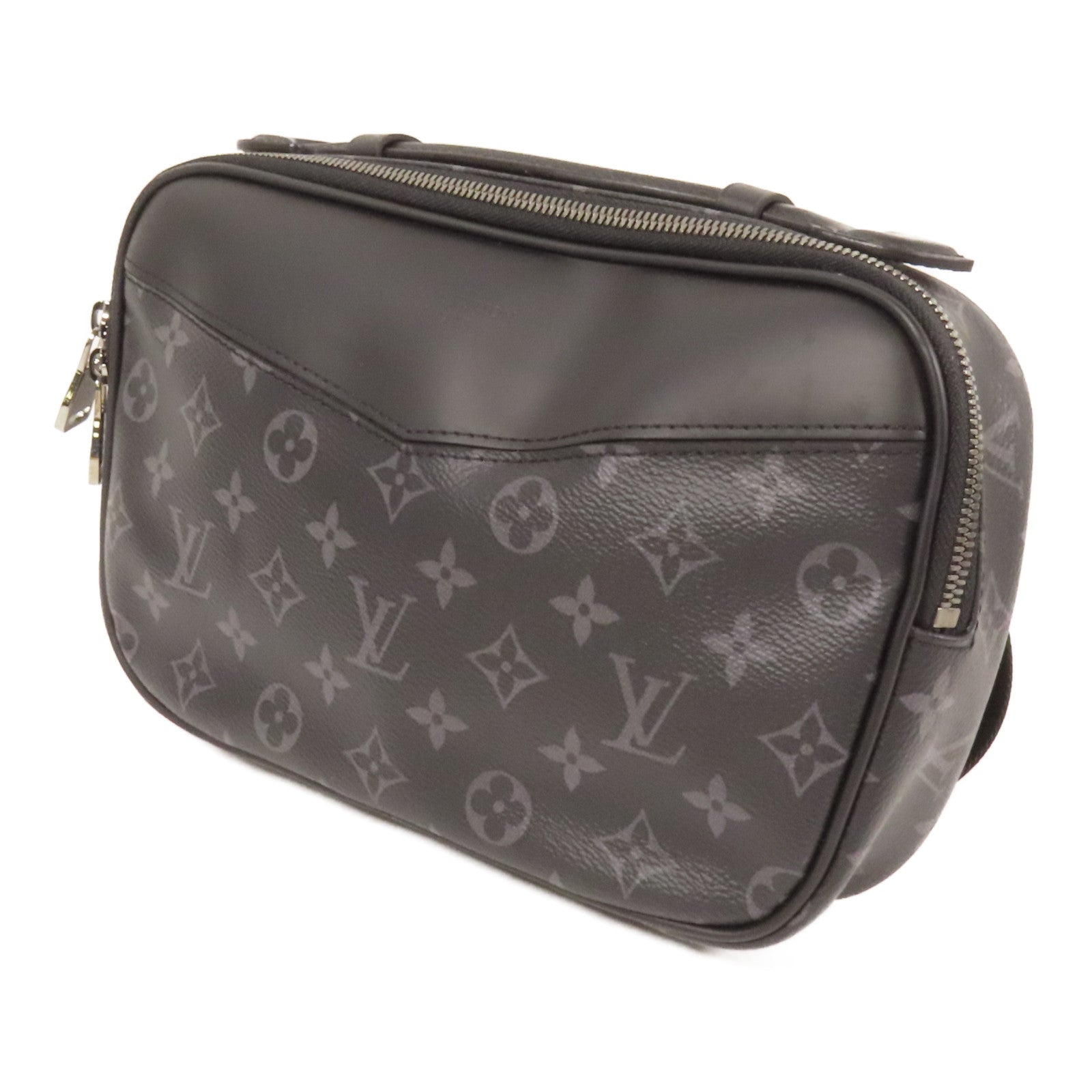 LOUIS VUITTON Monogram Eclipse Bum Bag銀扣手挽肩背兩用袋