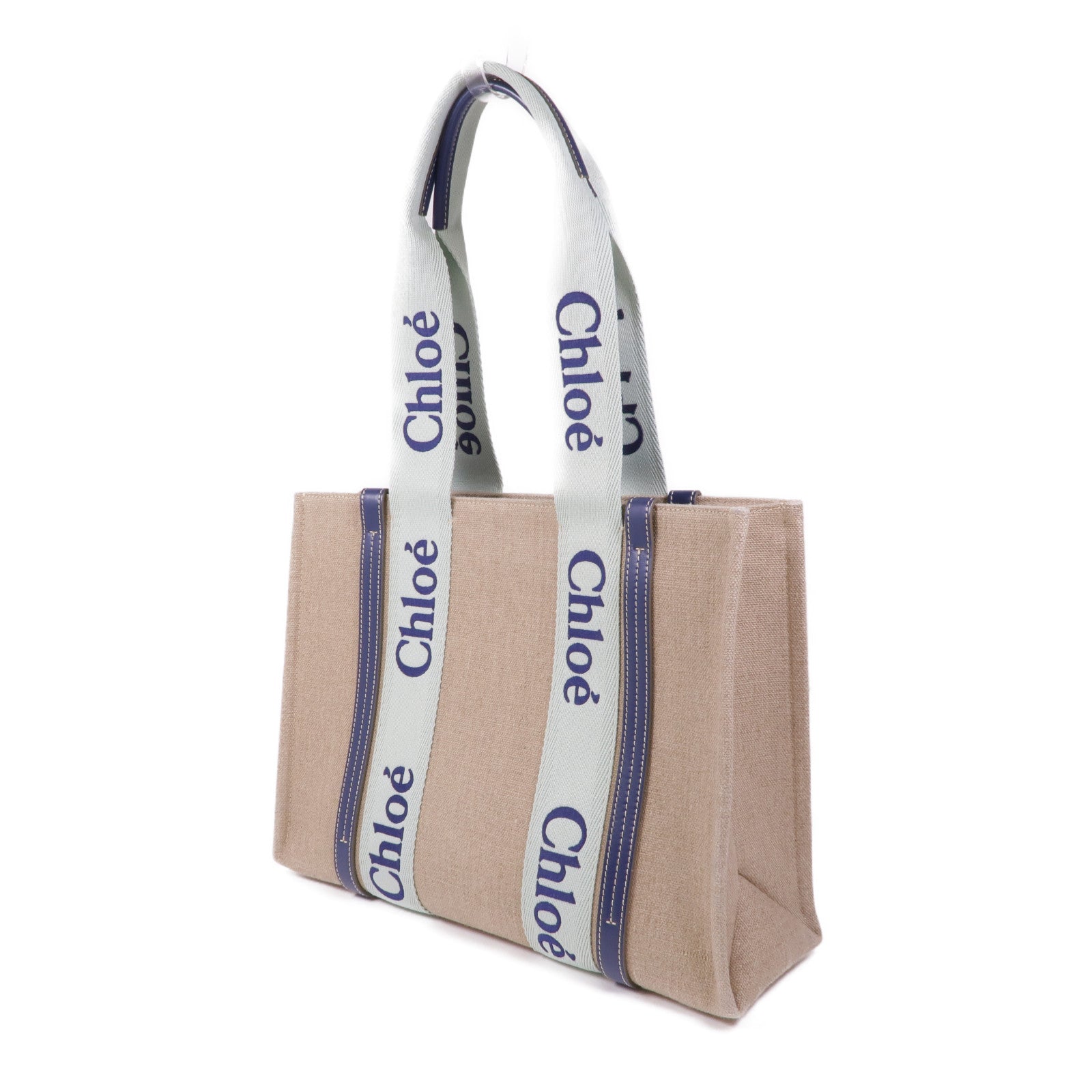 Chloe 帆布Woody Tote Bag Medium肩背袋/手挽袋