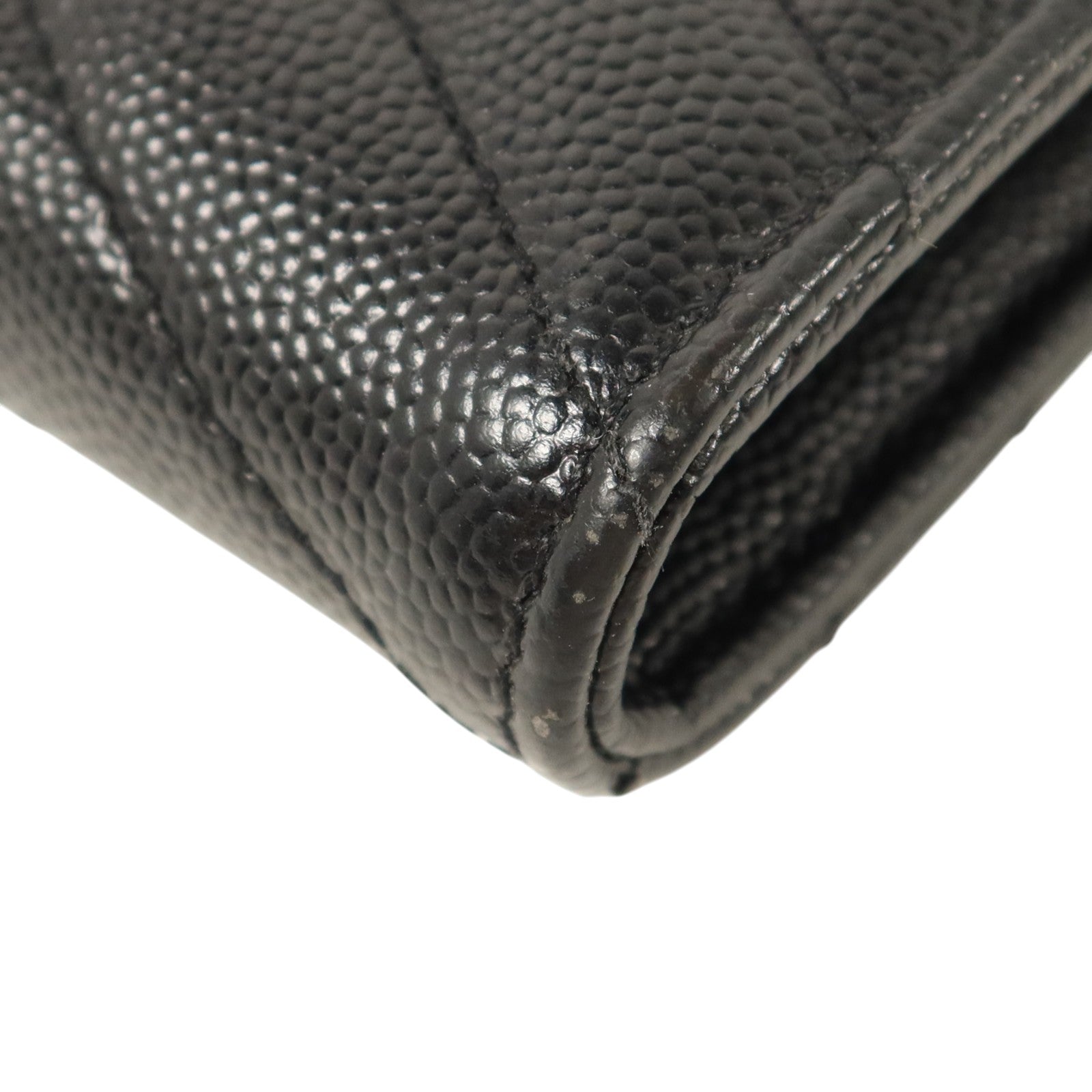 SAINT LAURENT 牛皮Cassandre Matelasse Long Wallet金扣長錢包