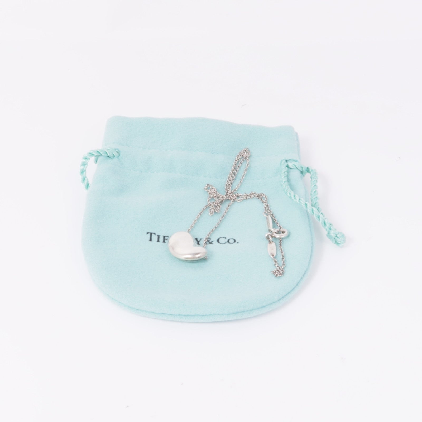 TIFFANY＆CO 925純銀Bean Necklace項鍊