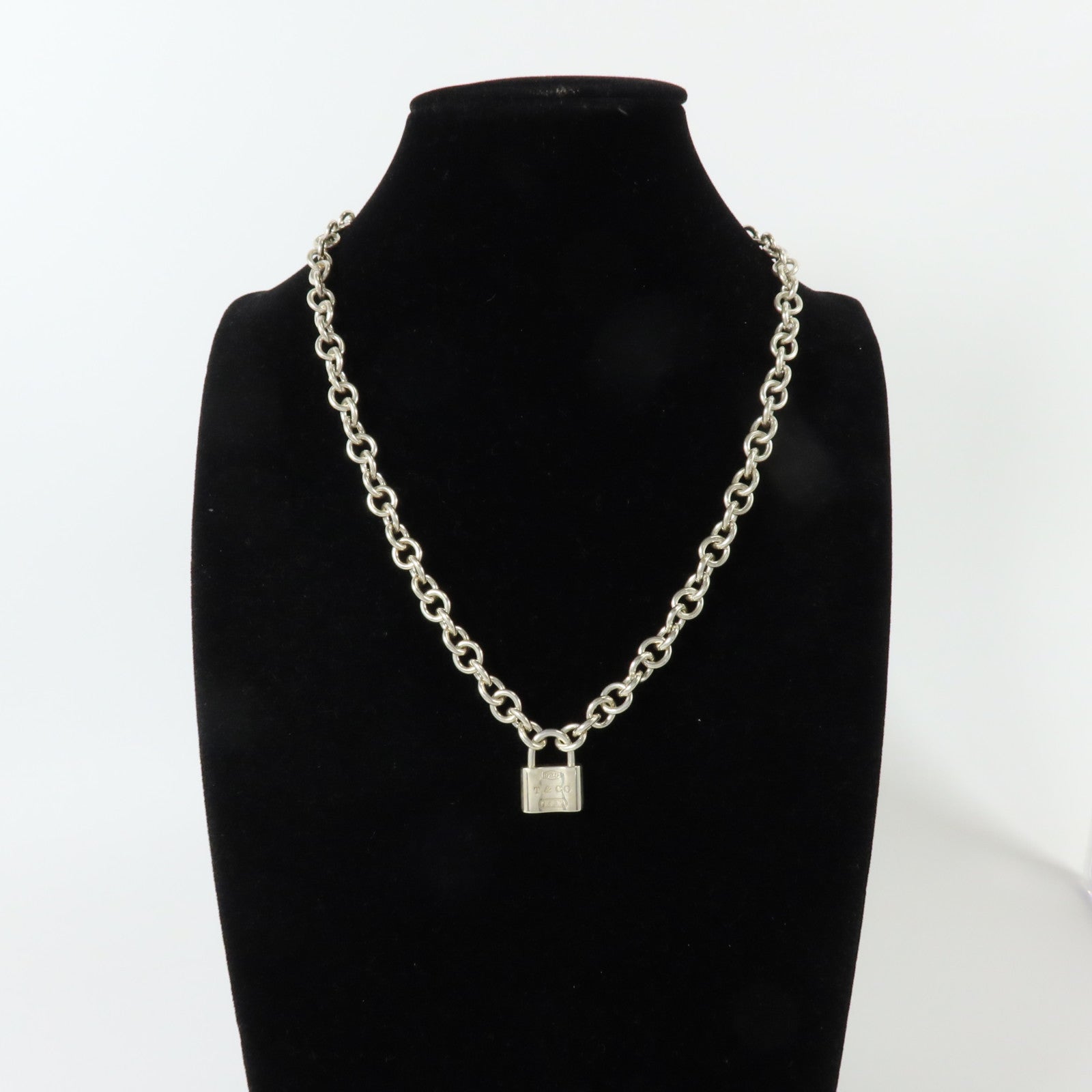 TIFFANY＆CO 925純銀1837 Lock Necklace項鍊