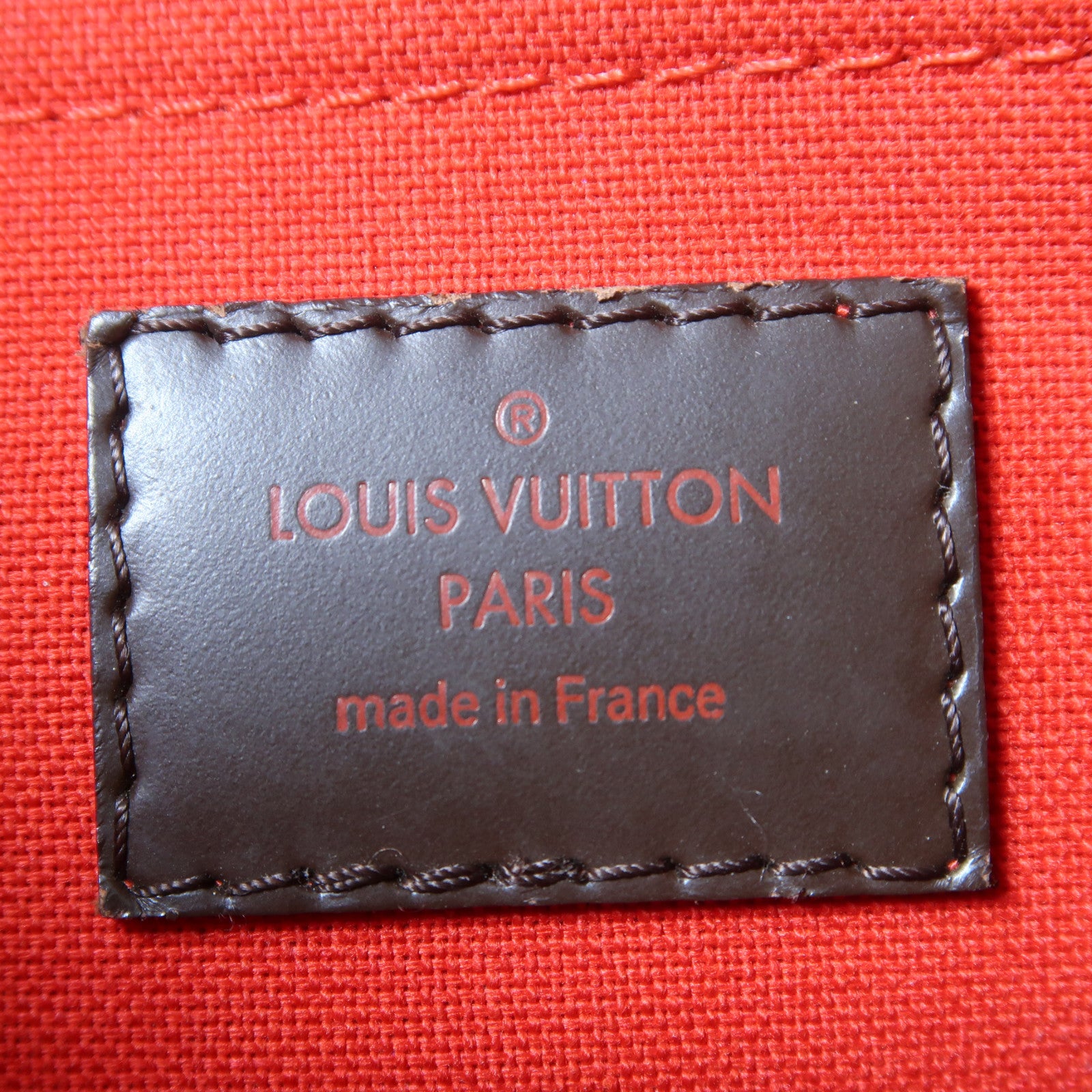 LOUIS VUITTON Damier Ebene Thames PM金扣肩背袋啡色