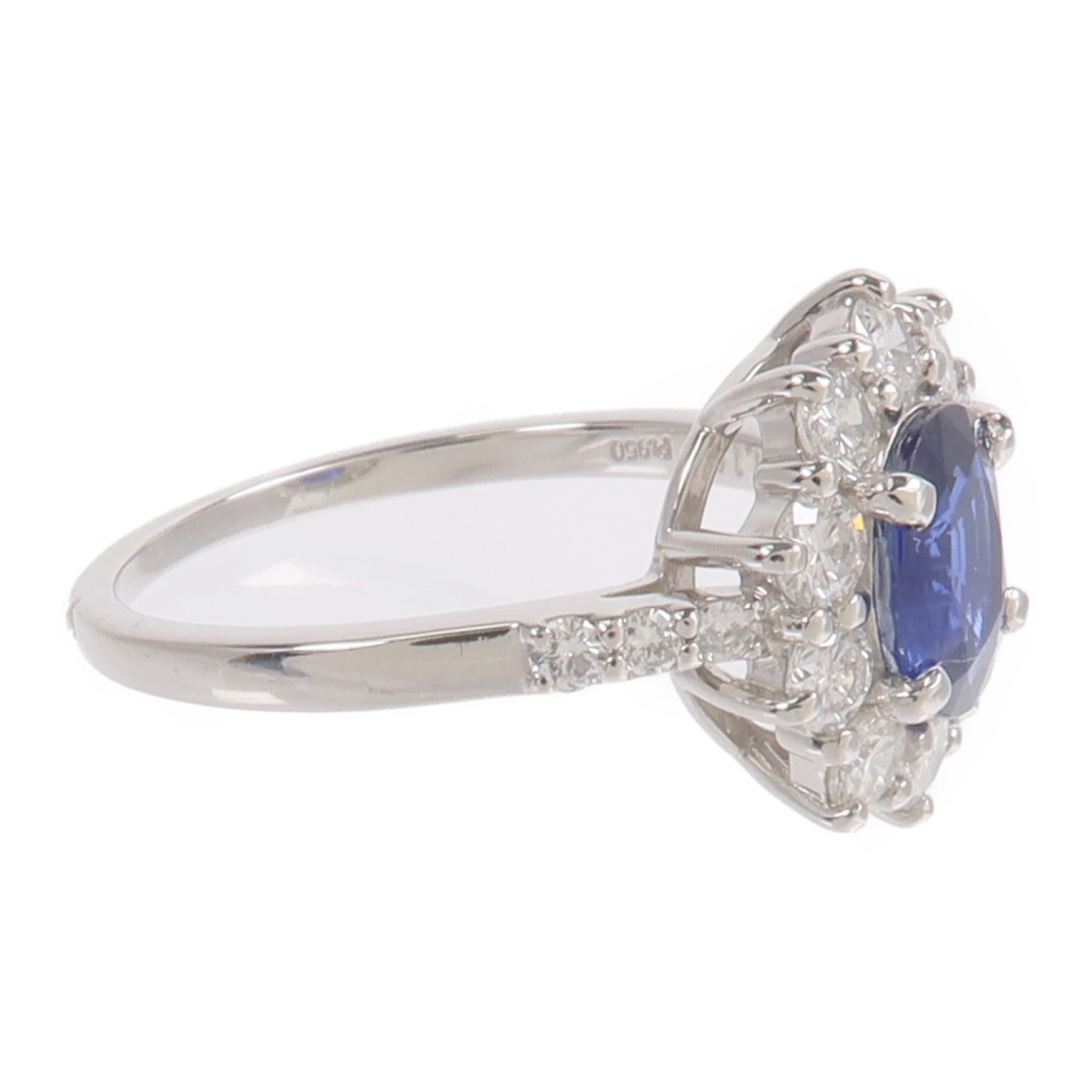 JEWELRY PT950鉑金Sapphire Diamond Ring藍寶石鑽石戒指