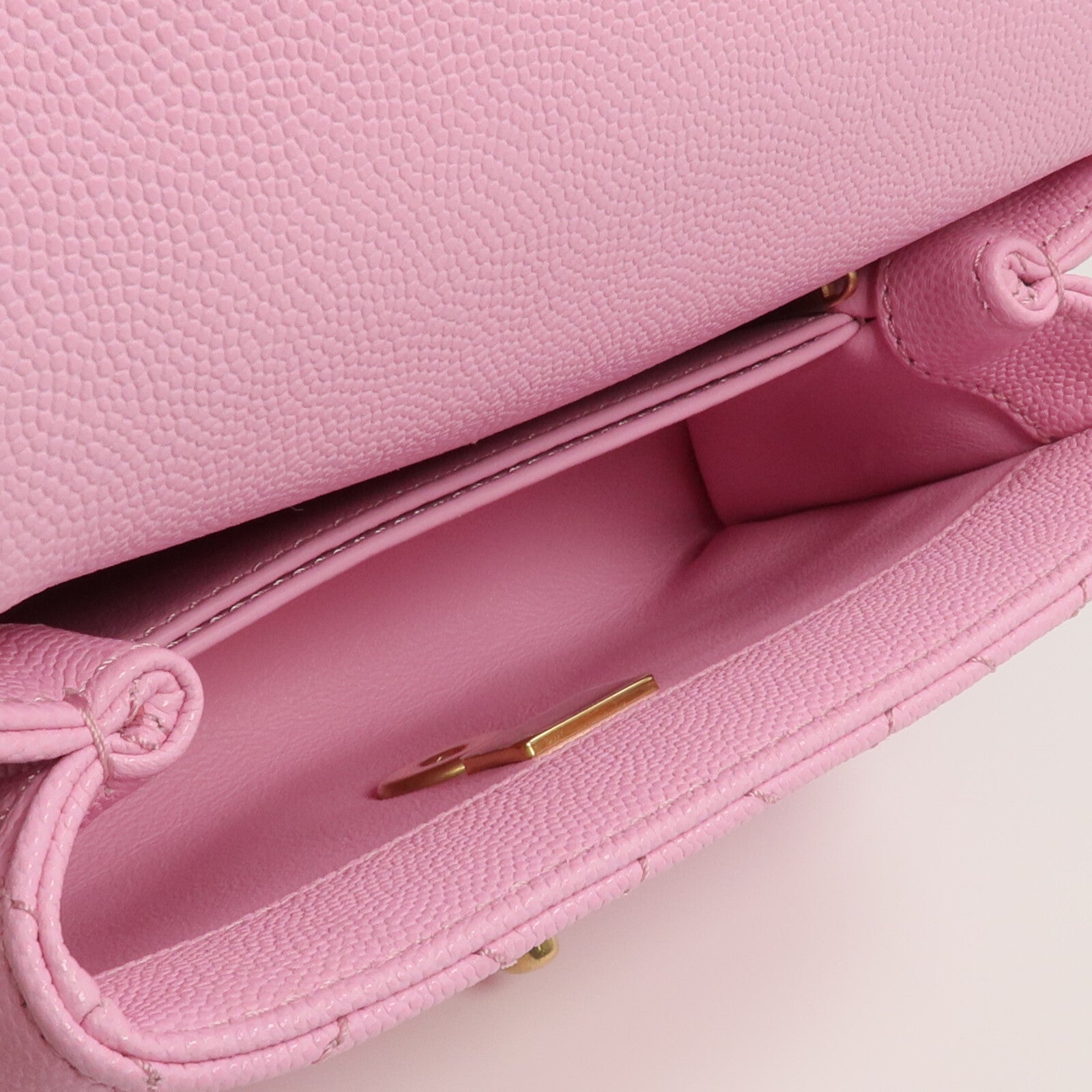 CHANEL 牛皮皮革Mini Coco Handle金扣手挽肩背兩用袋