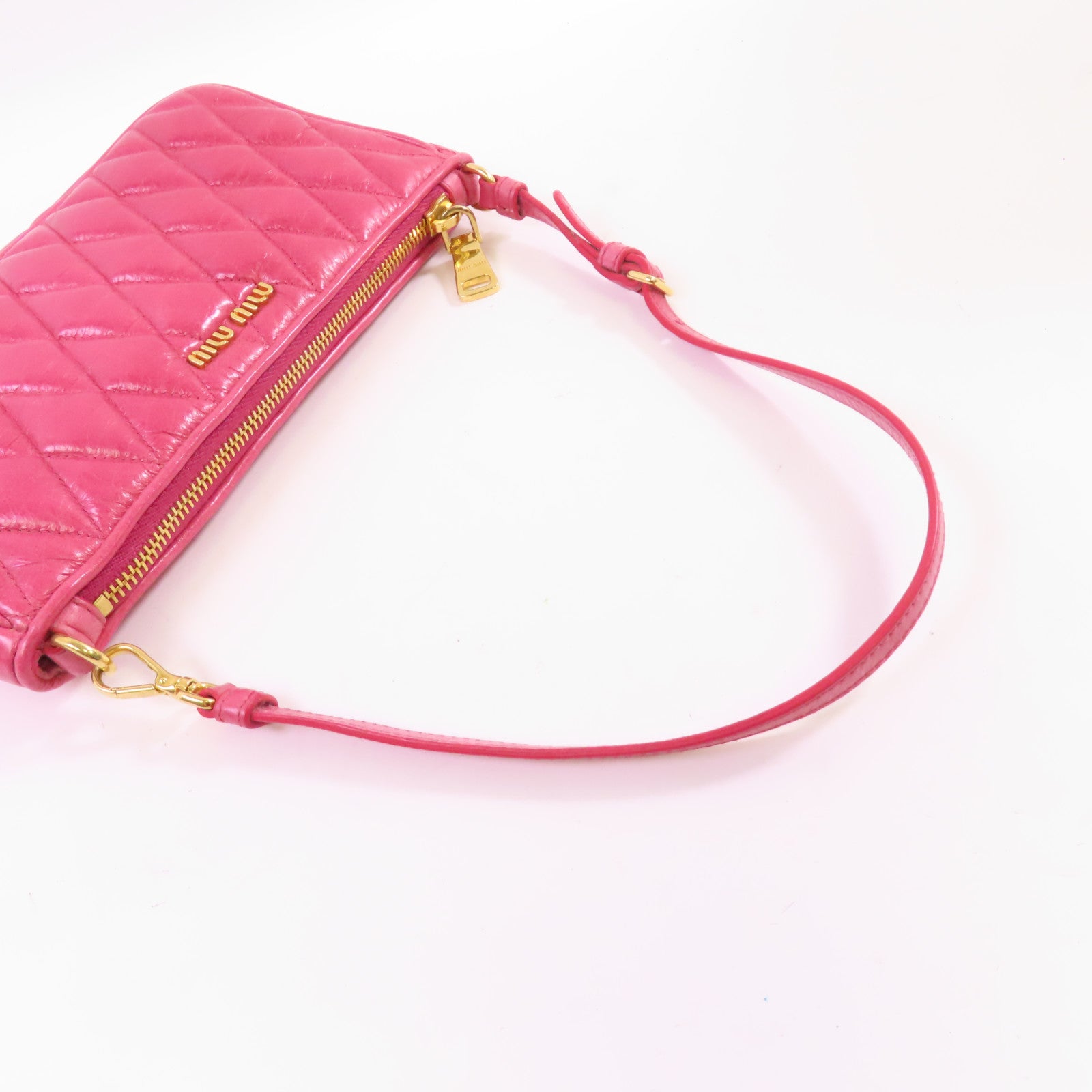 Miu Miu 牛皮皮革Hand Bag金扣手挽袋