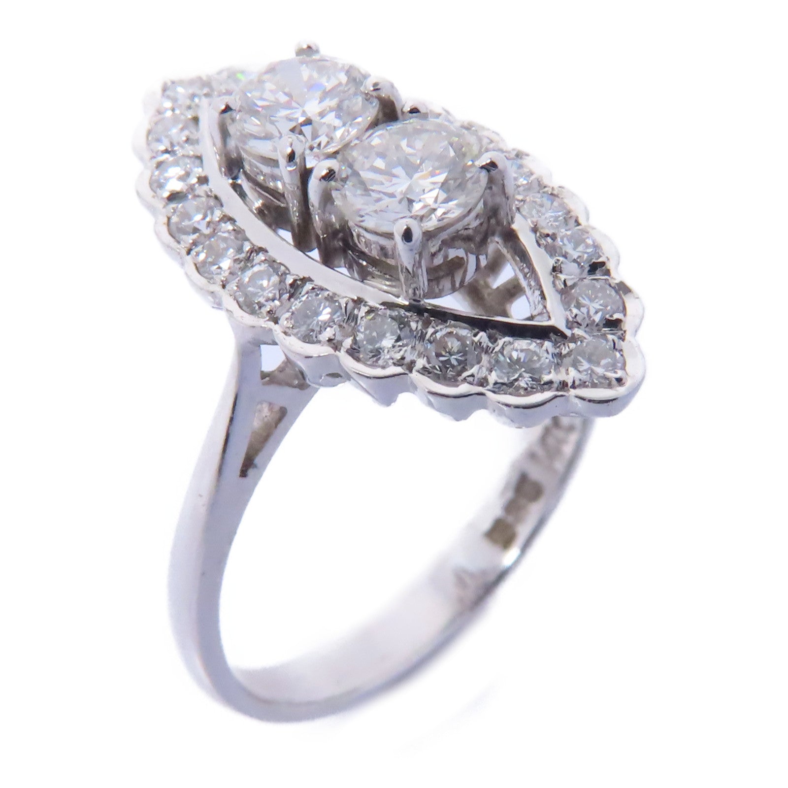 JEWELRY 14K白金Diamond Ring鑽石戒指US#6.25
