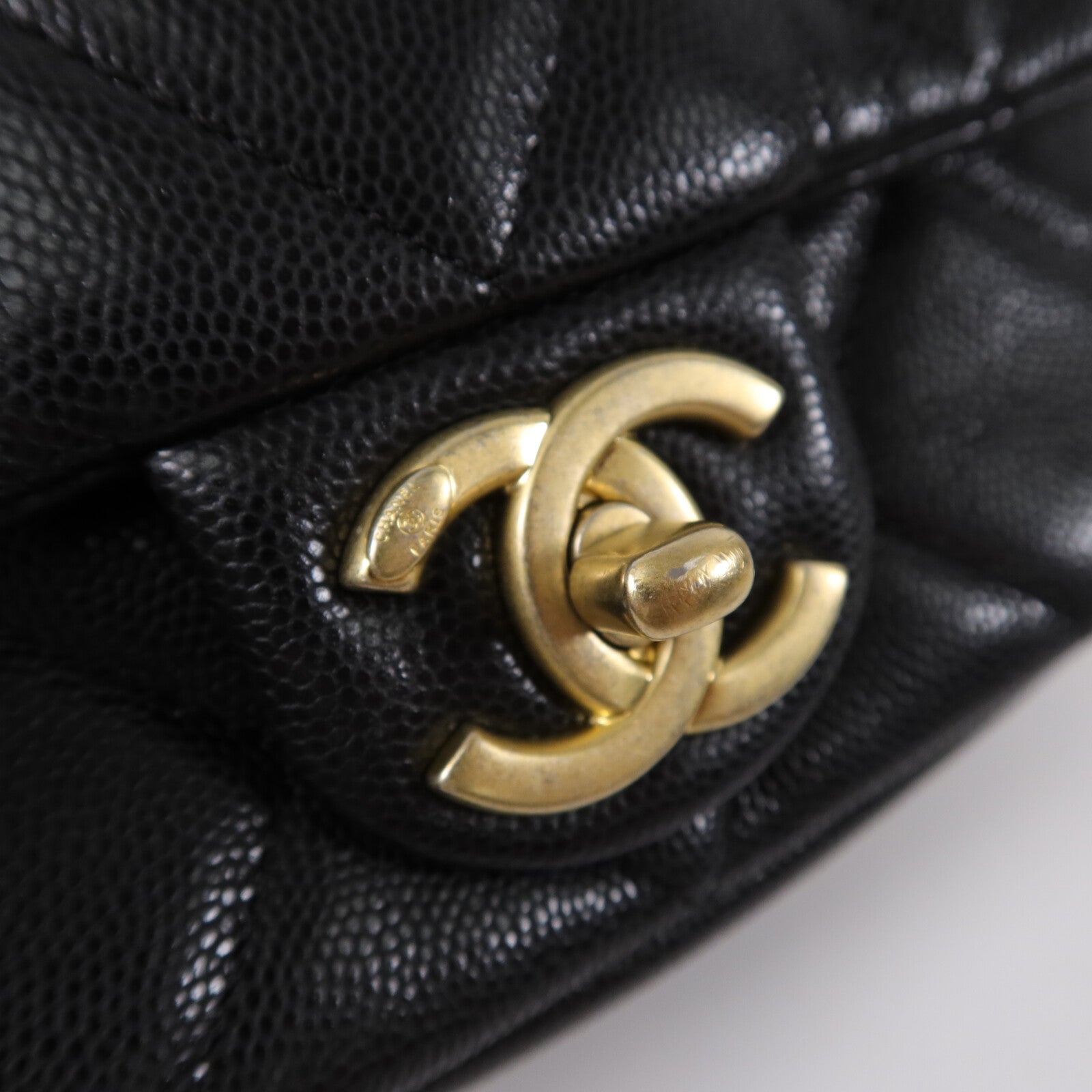 CHANEL 牛皮皮革Mini Flap 17cm鏈帶肩背袋