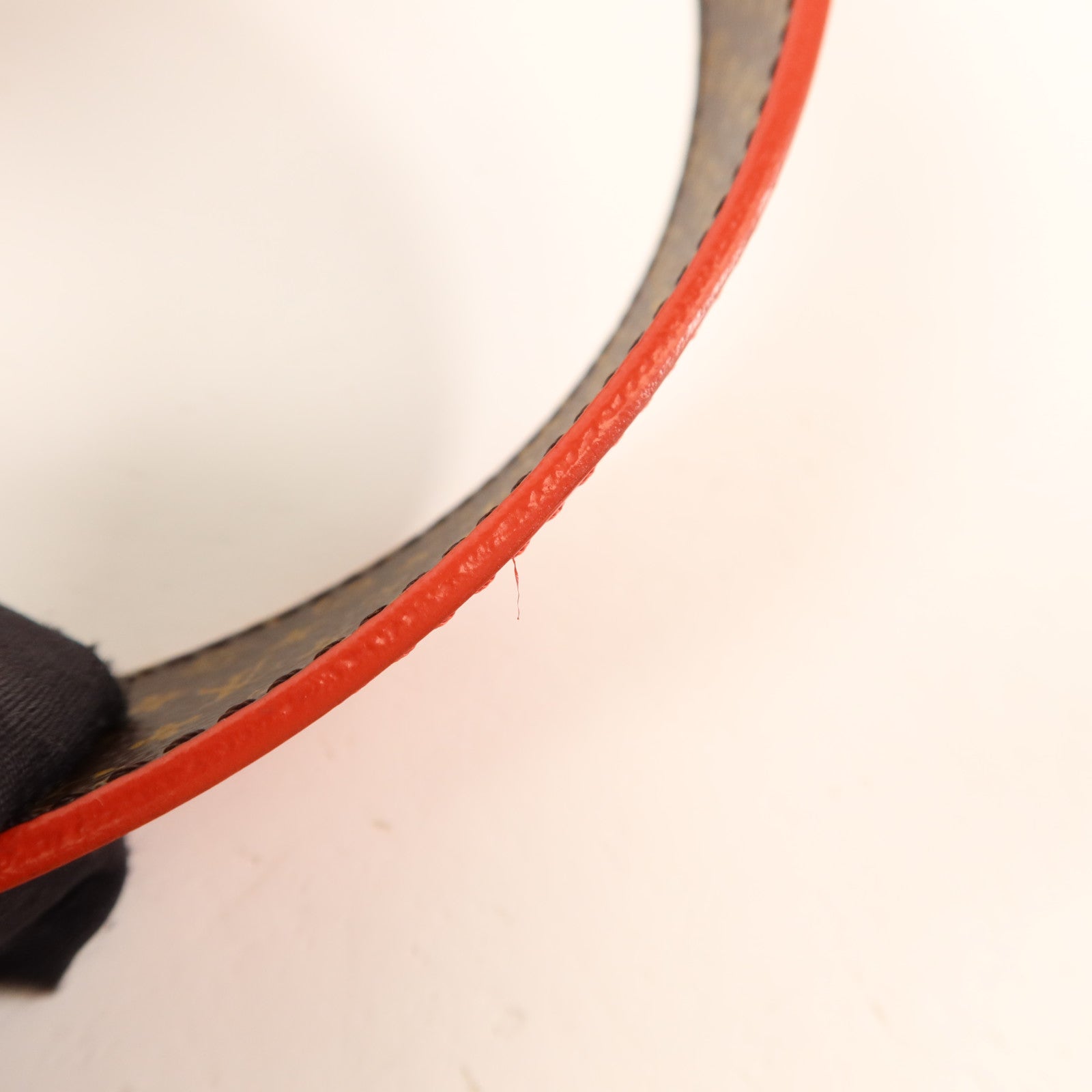 LOUIS VUITTON Epi Belt金扣皮帶