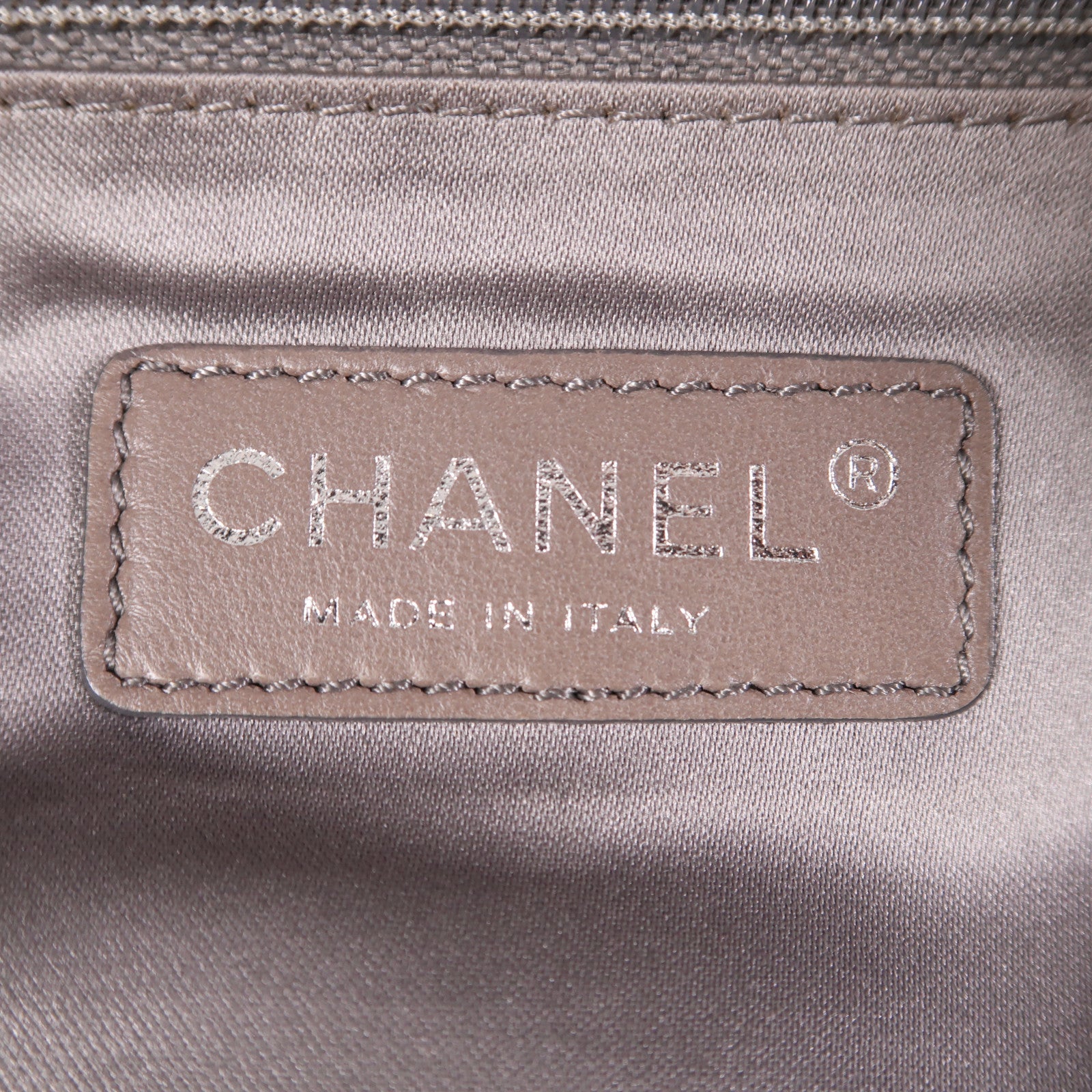 CHANEL CC SHW Chain Shoulder Bag Calfskin Leather Black