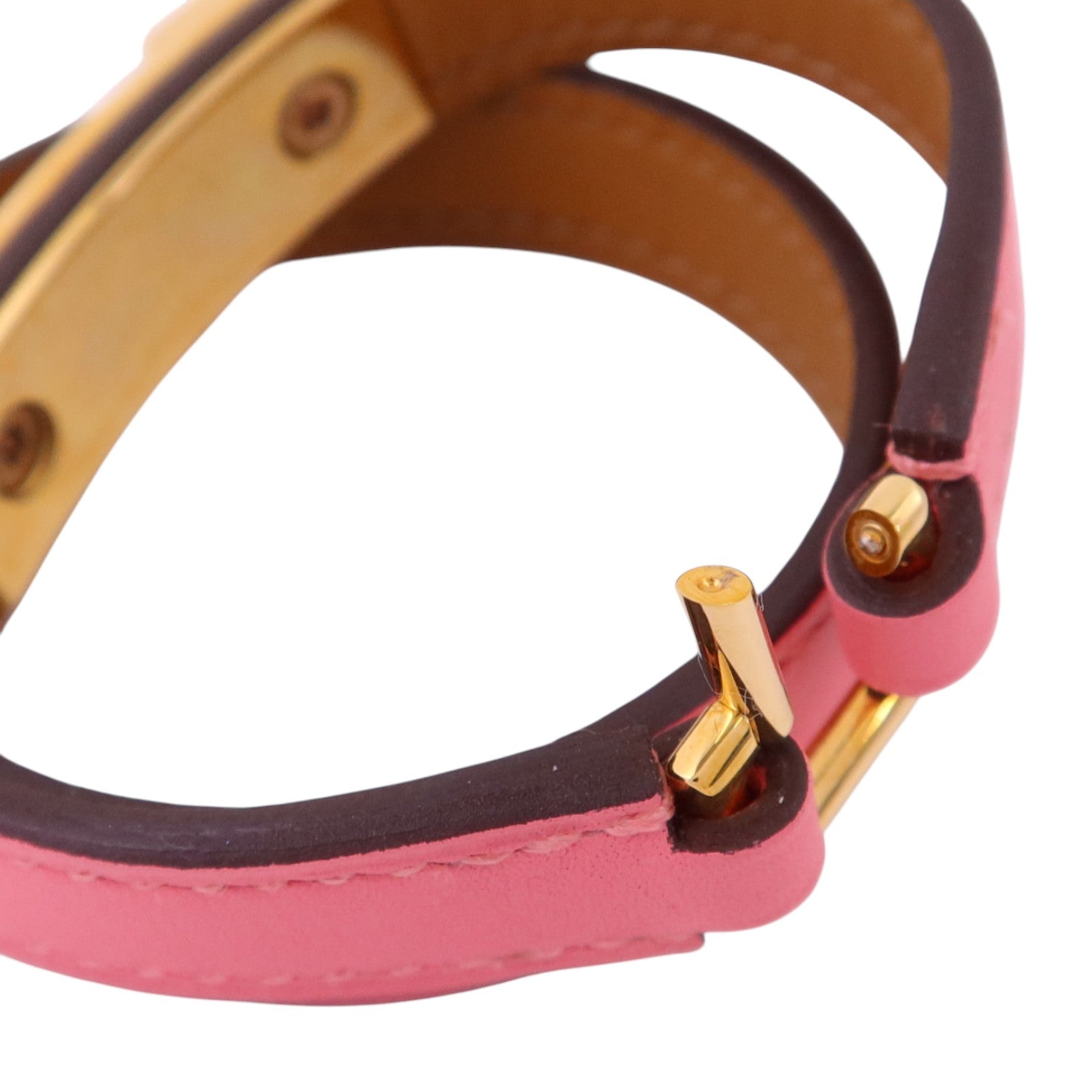 HERMES 【激減優惠】Swift皮革Rivale Double Tour Bracelet金扣手鏈