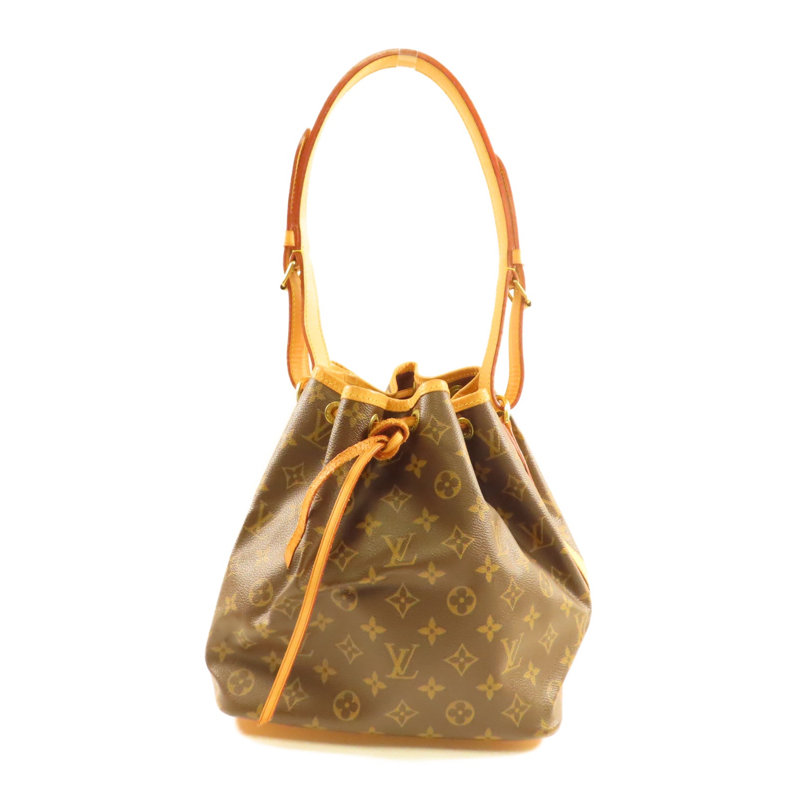 LOUIS VUITTON Monogram Petit Noe金扣肩背袋啡色