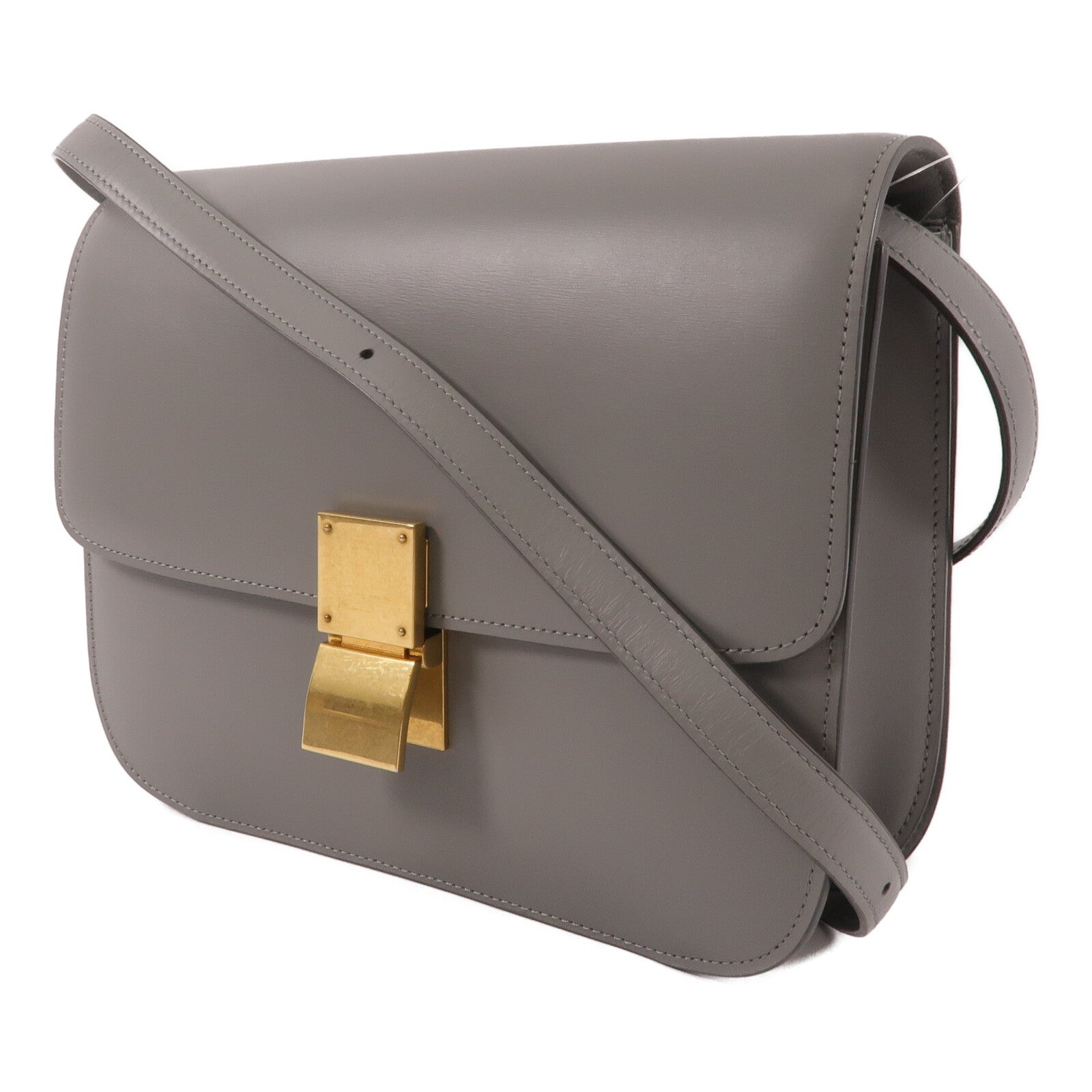 CELINE 牛皮皮革Classic Box Medium肩背袋