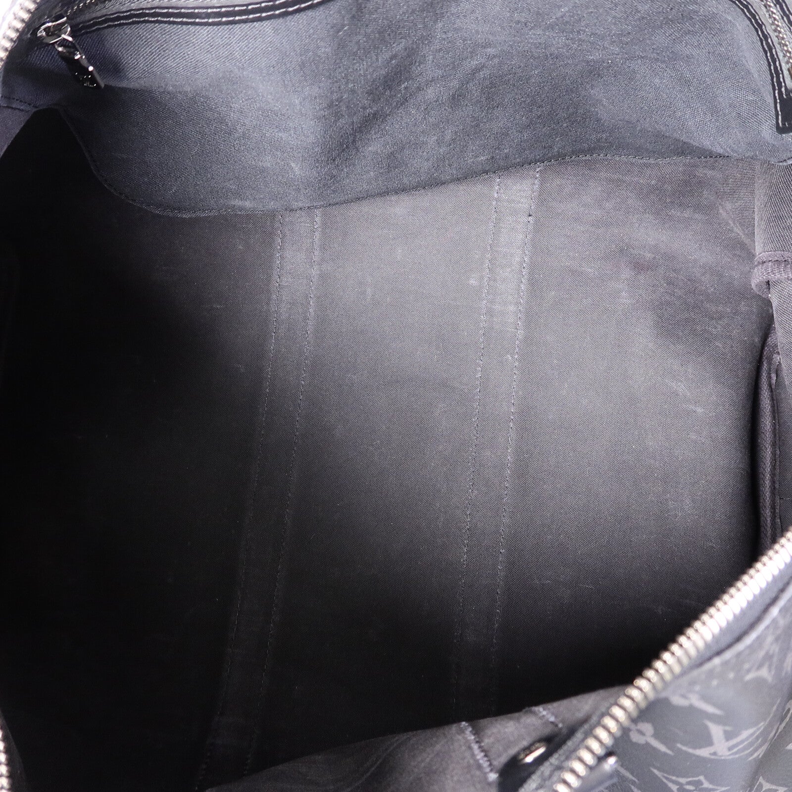 LOUIS VUITTON Monogram Eclipse Keepall 45 Bandoulie手挽肩背兩用袋