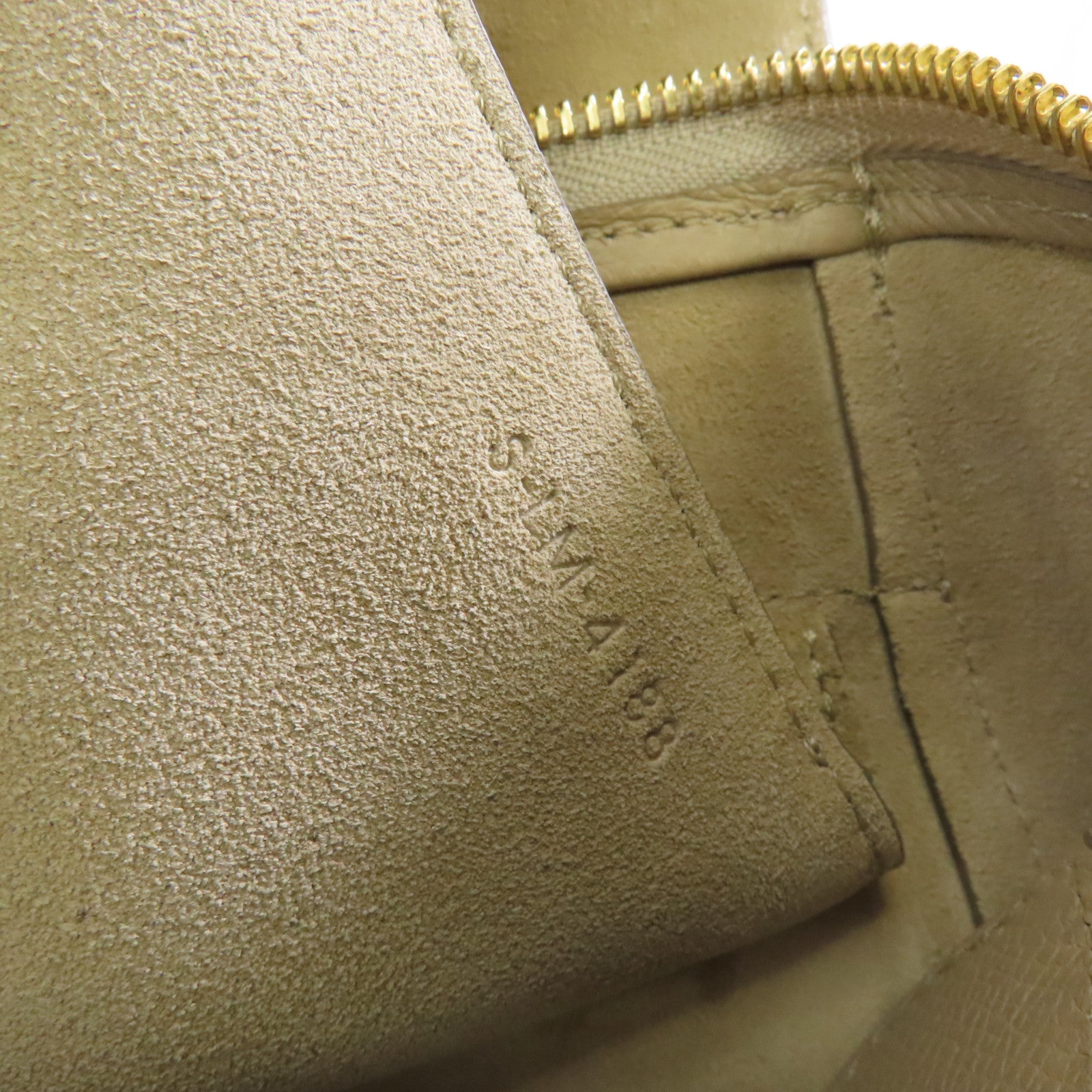 CELINE 牛皮皮革2 Way Shoulder金扣手挽肩背兩用袋米色