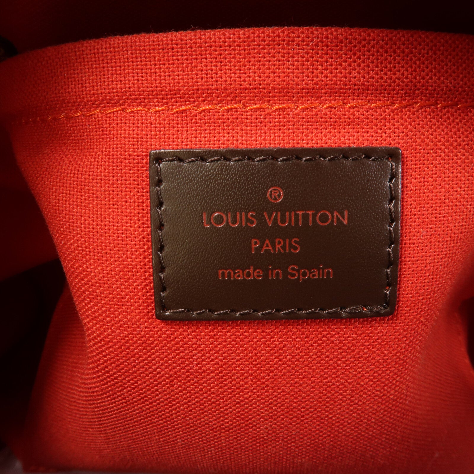 LOUIS VUITTON Damier Ribera MM金扣手挽袋