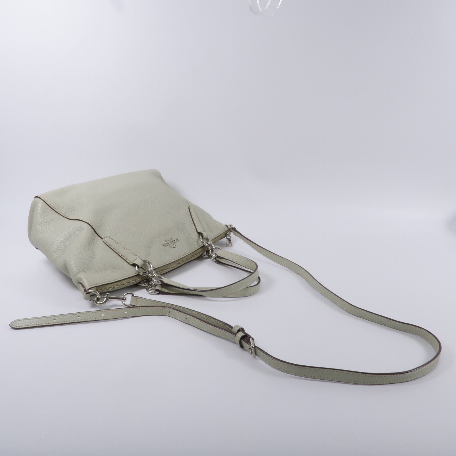 COACH 牛皮皮革2 Way Shoulder手挽肩背兩用袋